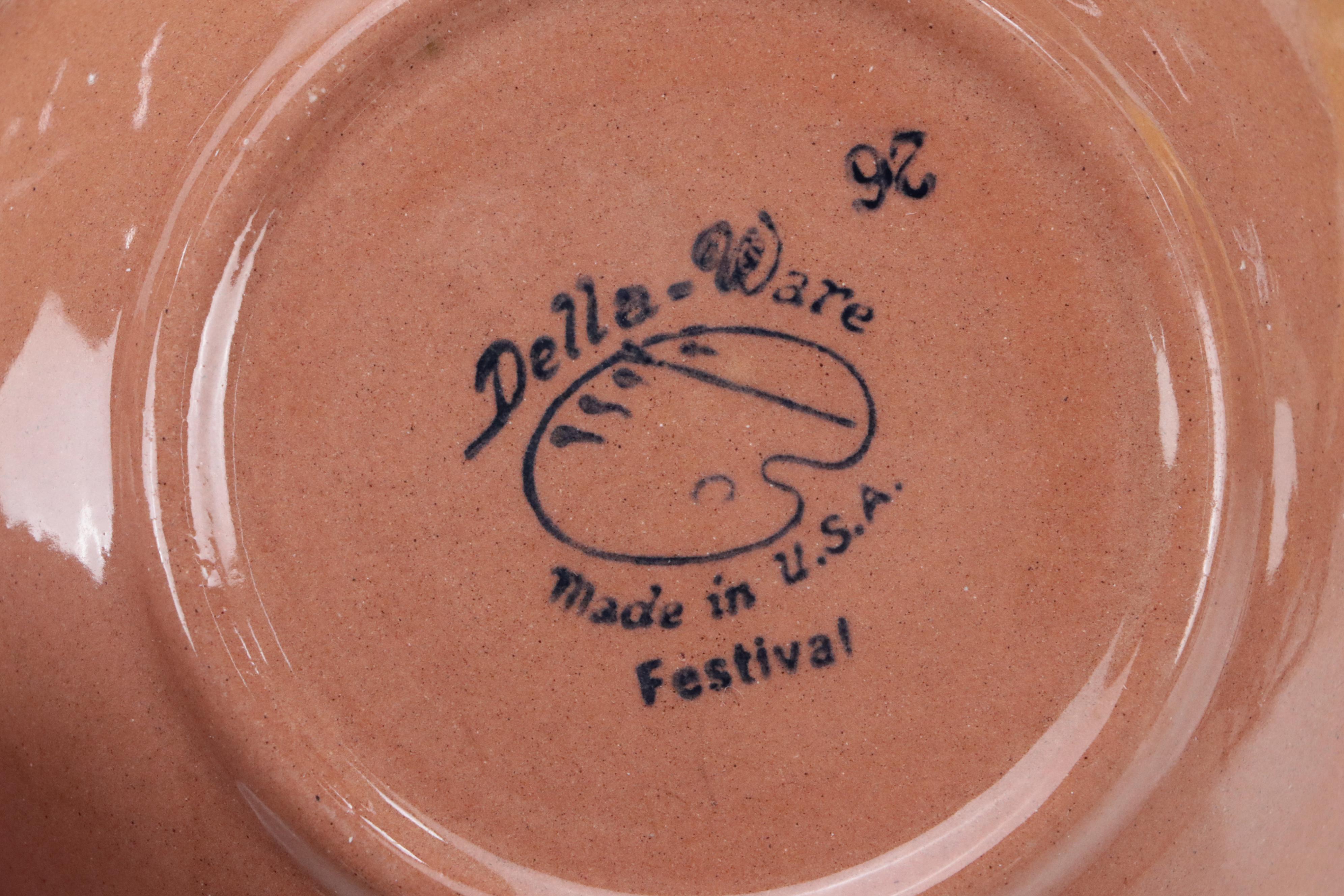 Della-Ware "Festival" and Other Glazed Stoneware Dinnerware, 1942–1978