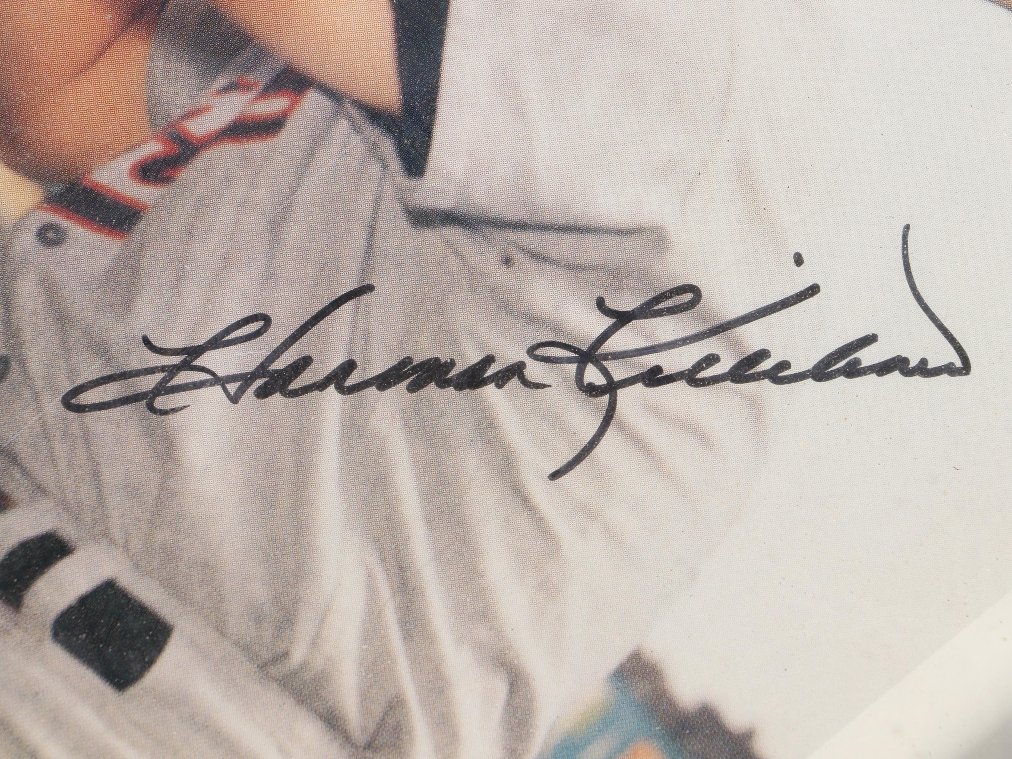 Harmon Killebrew Signed Print with 1952 Chicago Cubs Official Program and More