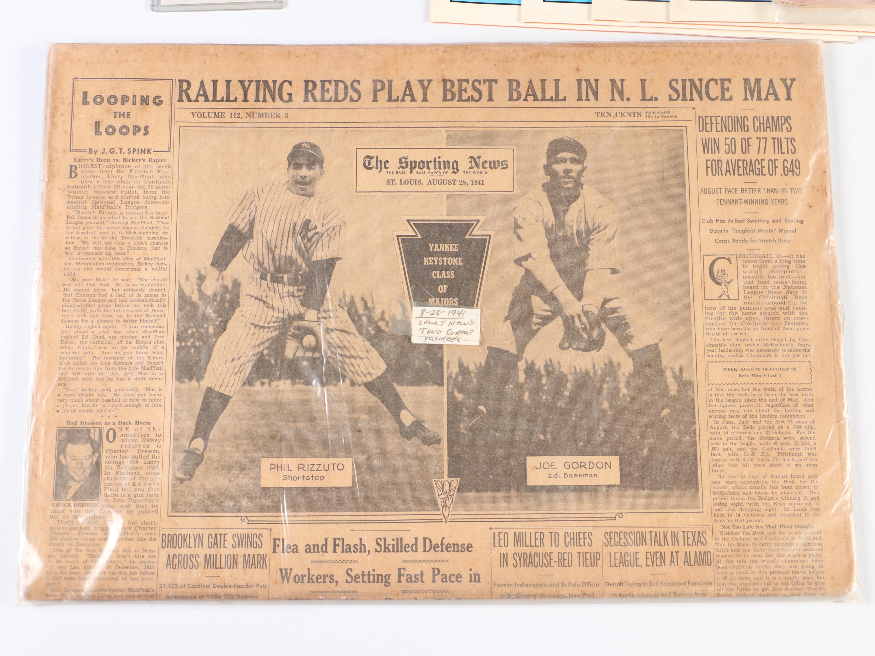 Harmon Killebrew Signed Print with 1952 Chicago Cubs Official Program and More