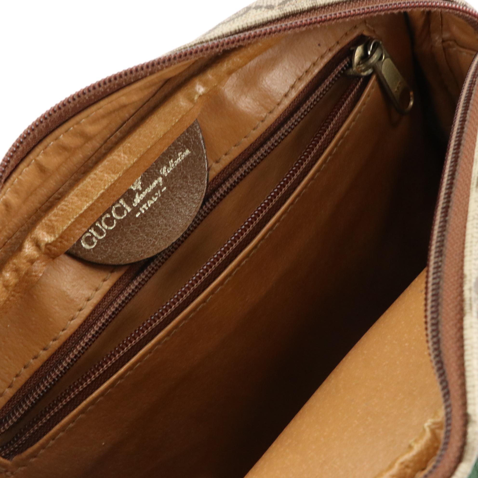 Gucci Accessory Collection Shoulder Bag in GG Supreme Canvas and Leather