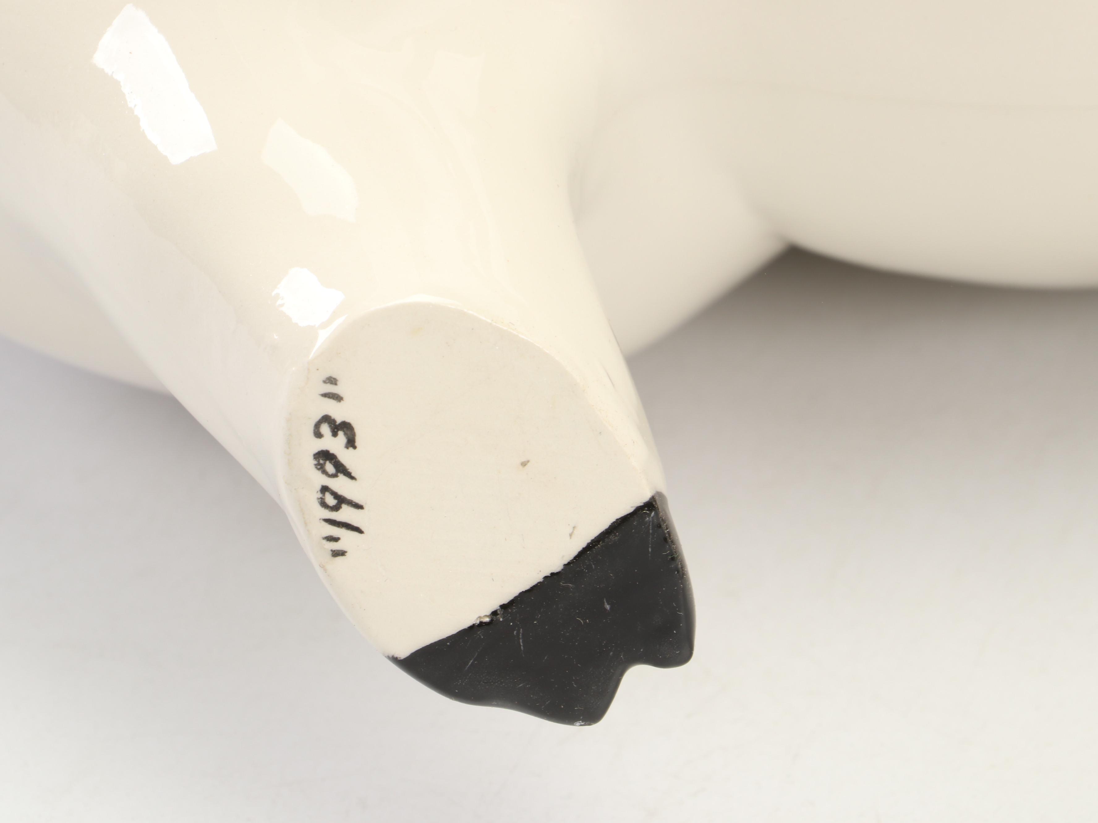 Hand-Painted Large Ceramic Piggy Bank