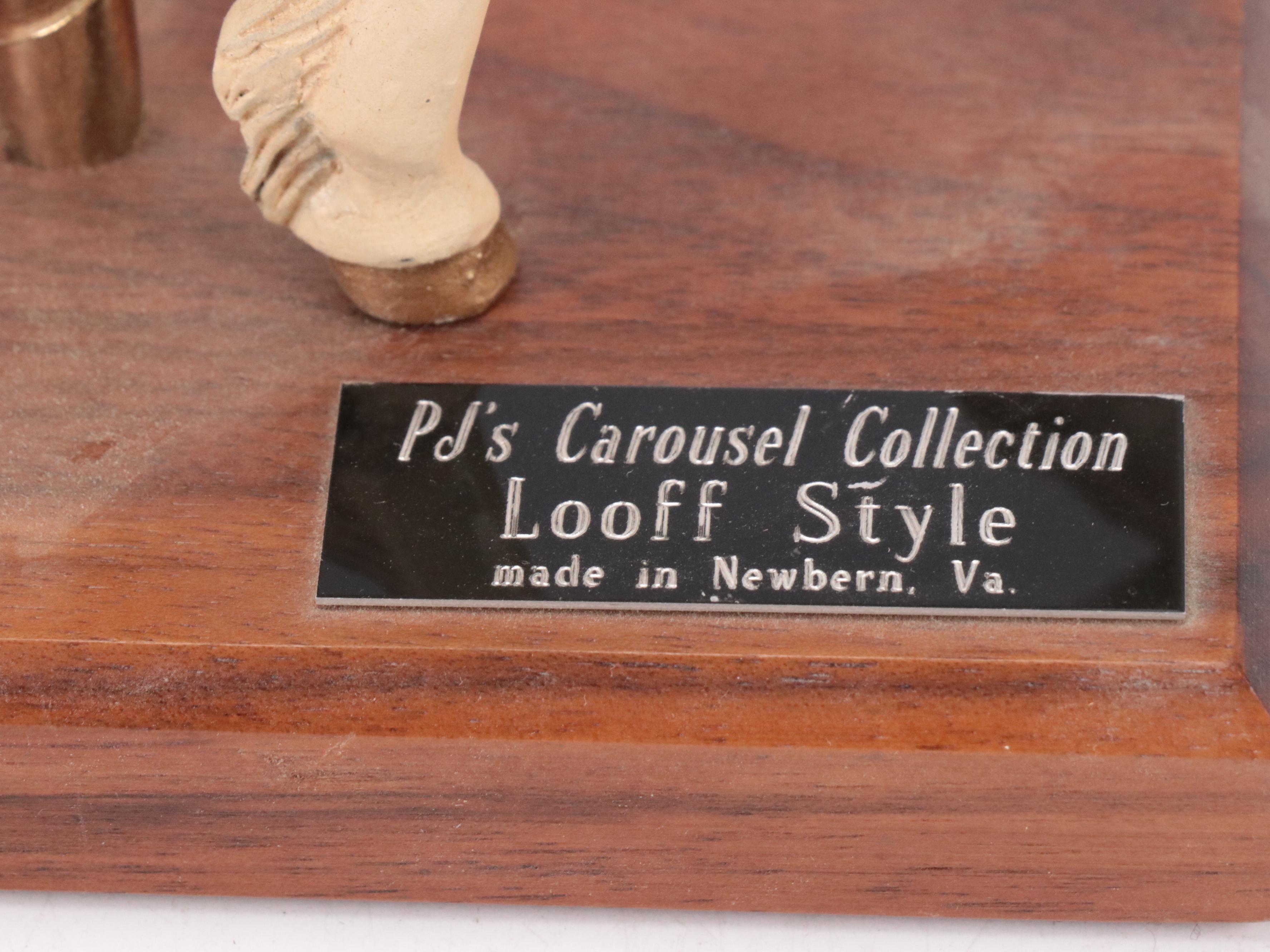 Carousel Animal Figurines Including P.J Carousel Looff Style Unicorn