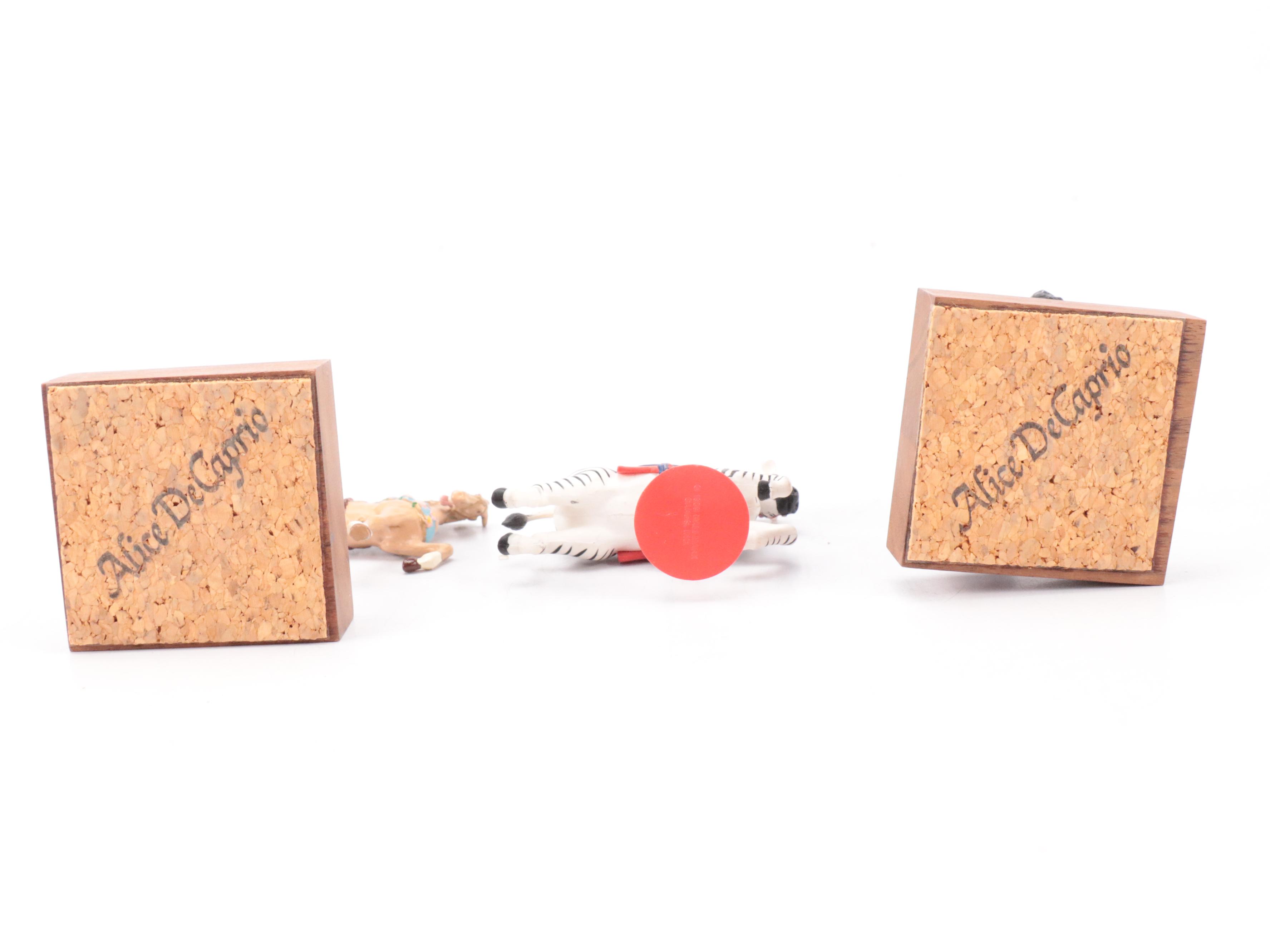 Carousel Animal Figurines Including P.J Carousel Looff Style Unicorn