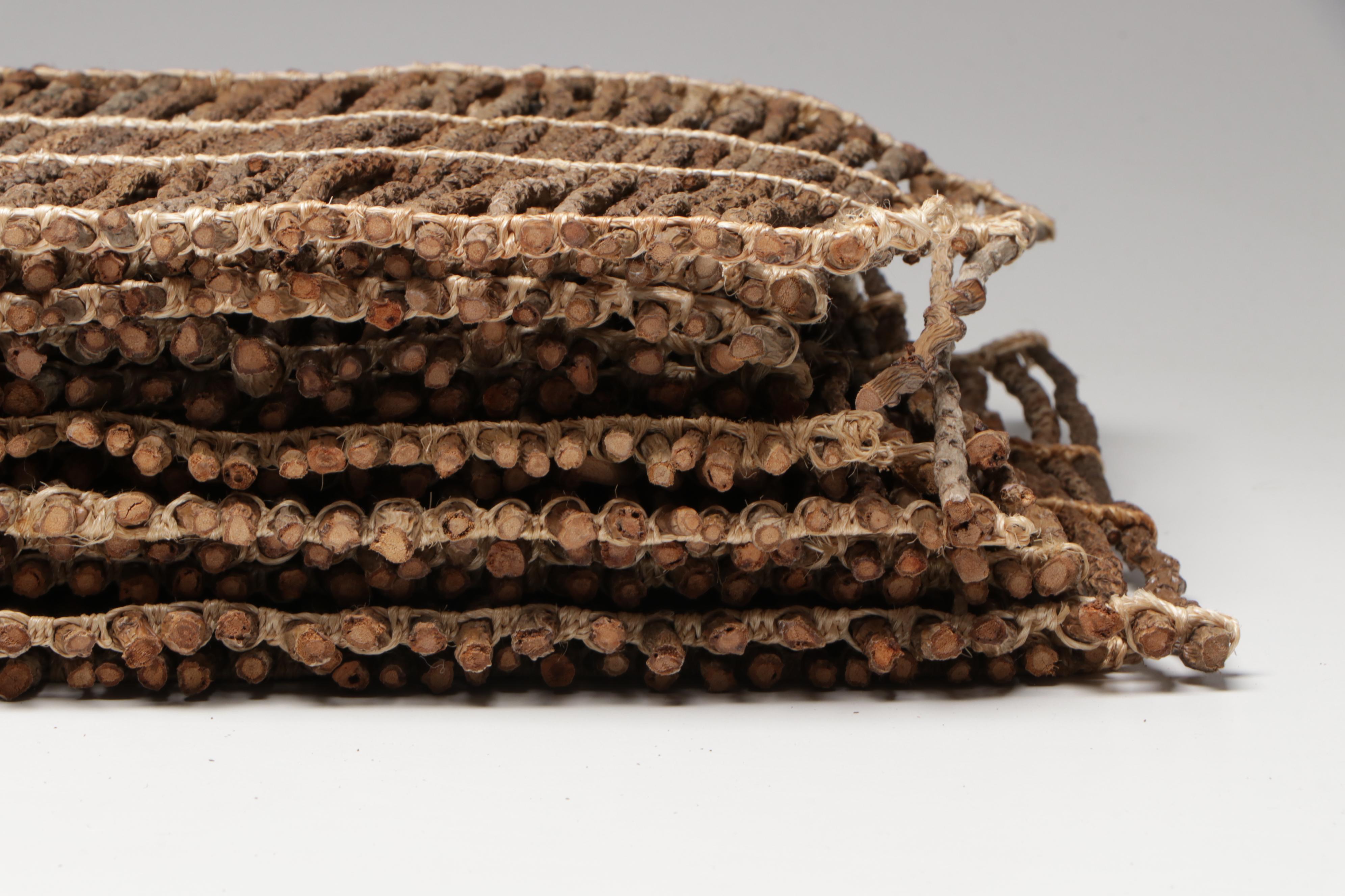 Crackle Glass Vases, Twig Placemats and Other Contemporary Décor