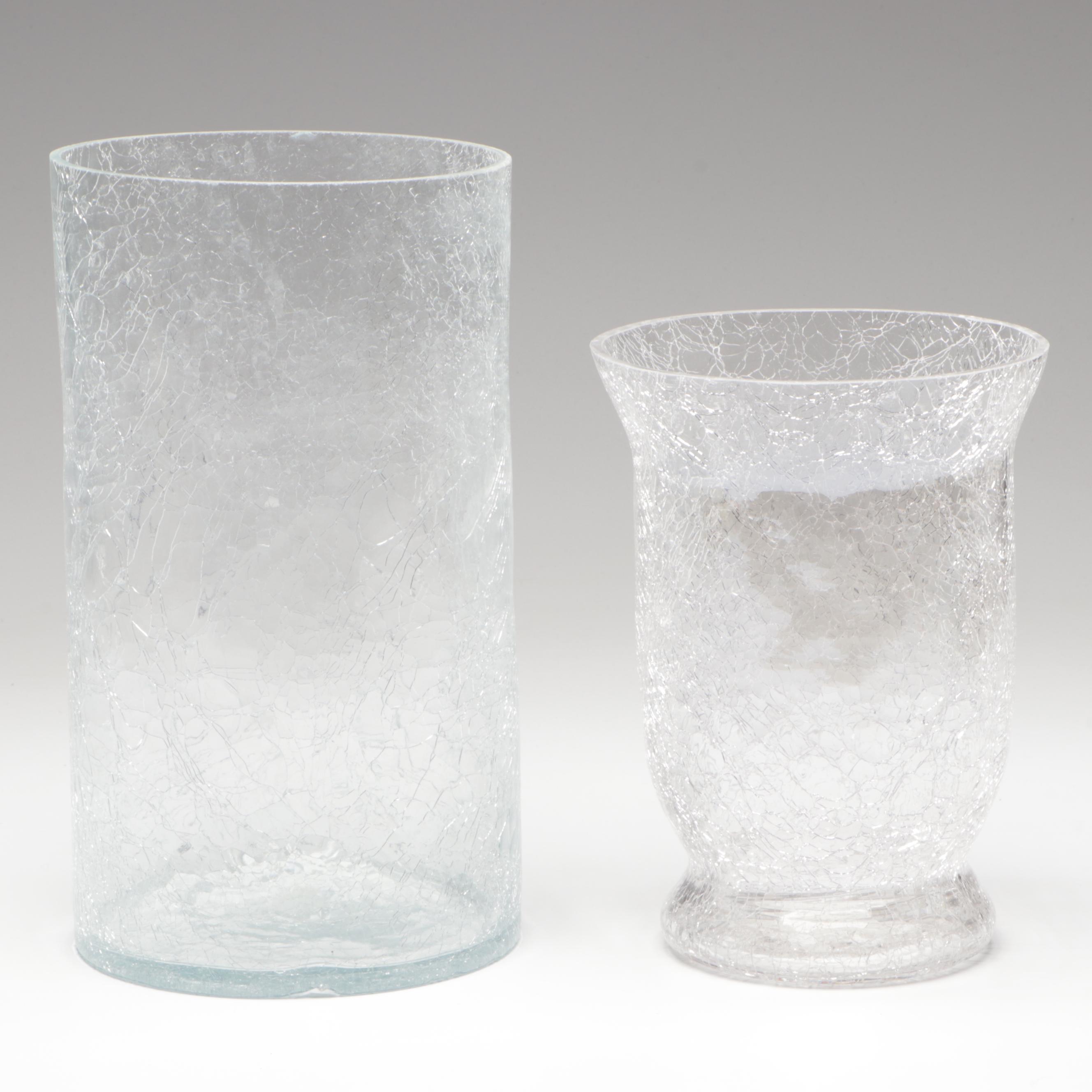 Crackle Glass Vases, Twig Placemats and Other Contemporary Décor