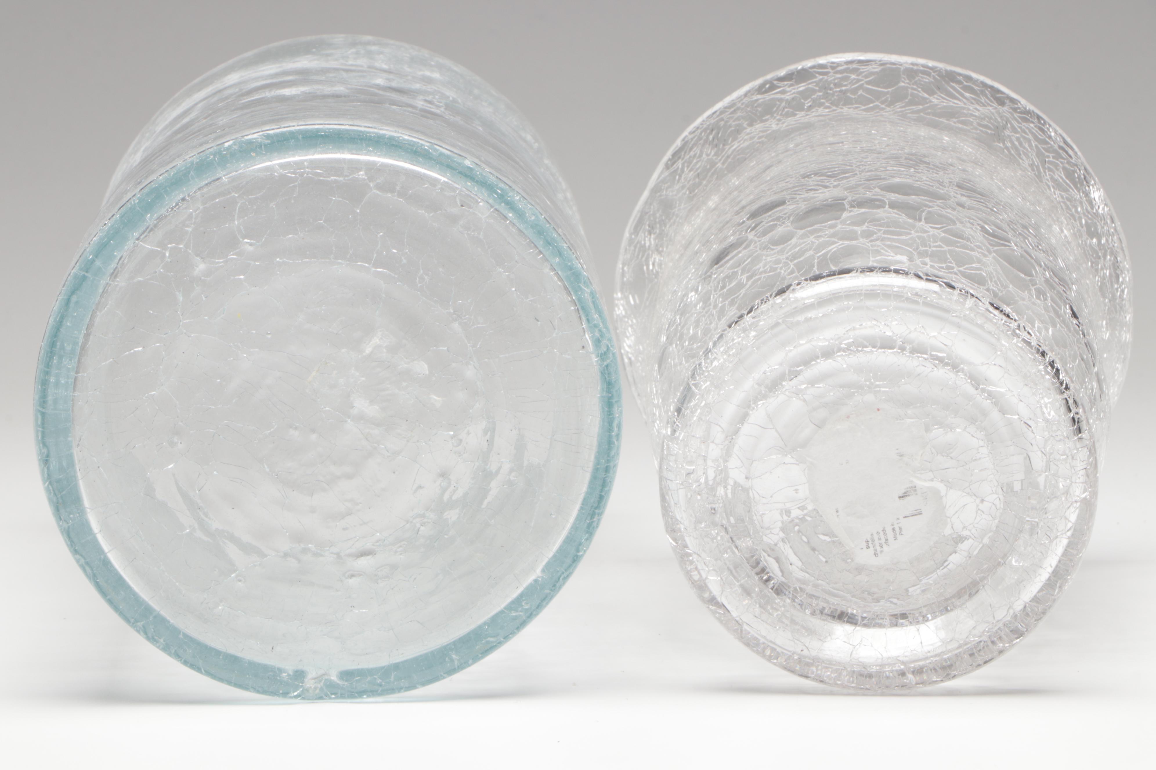 Crackle Glass Vases, Twig Placemats and Other Contemporary Décor