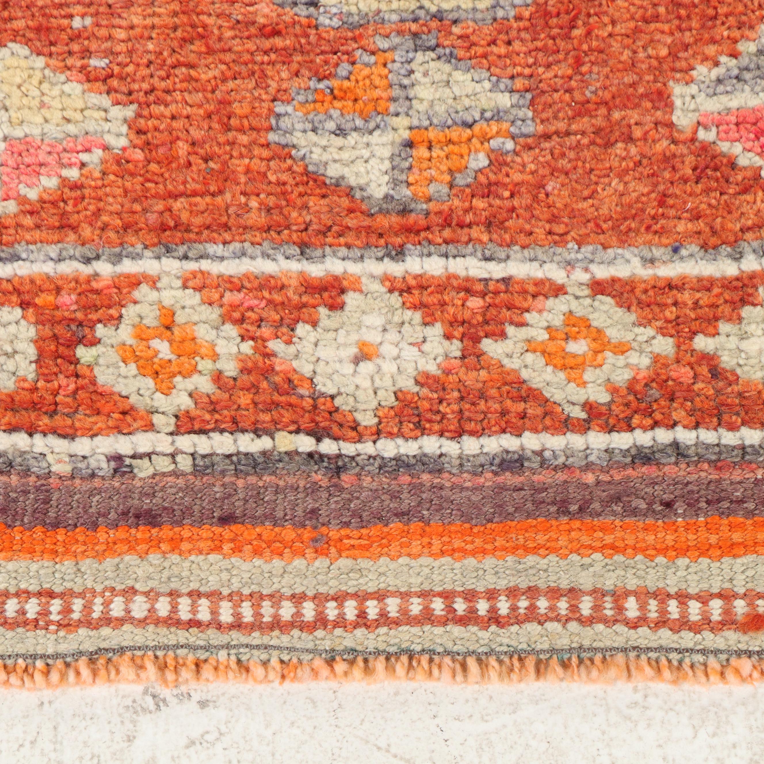 3'2 x 10'10 Hand-Knotted Turkish Villager Carpet Runner