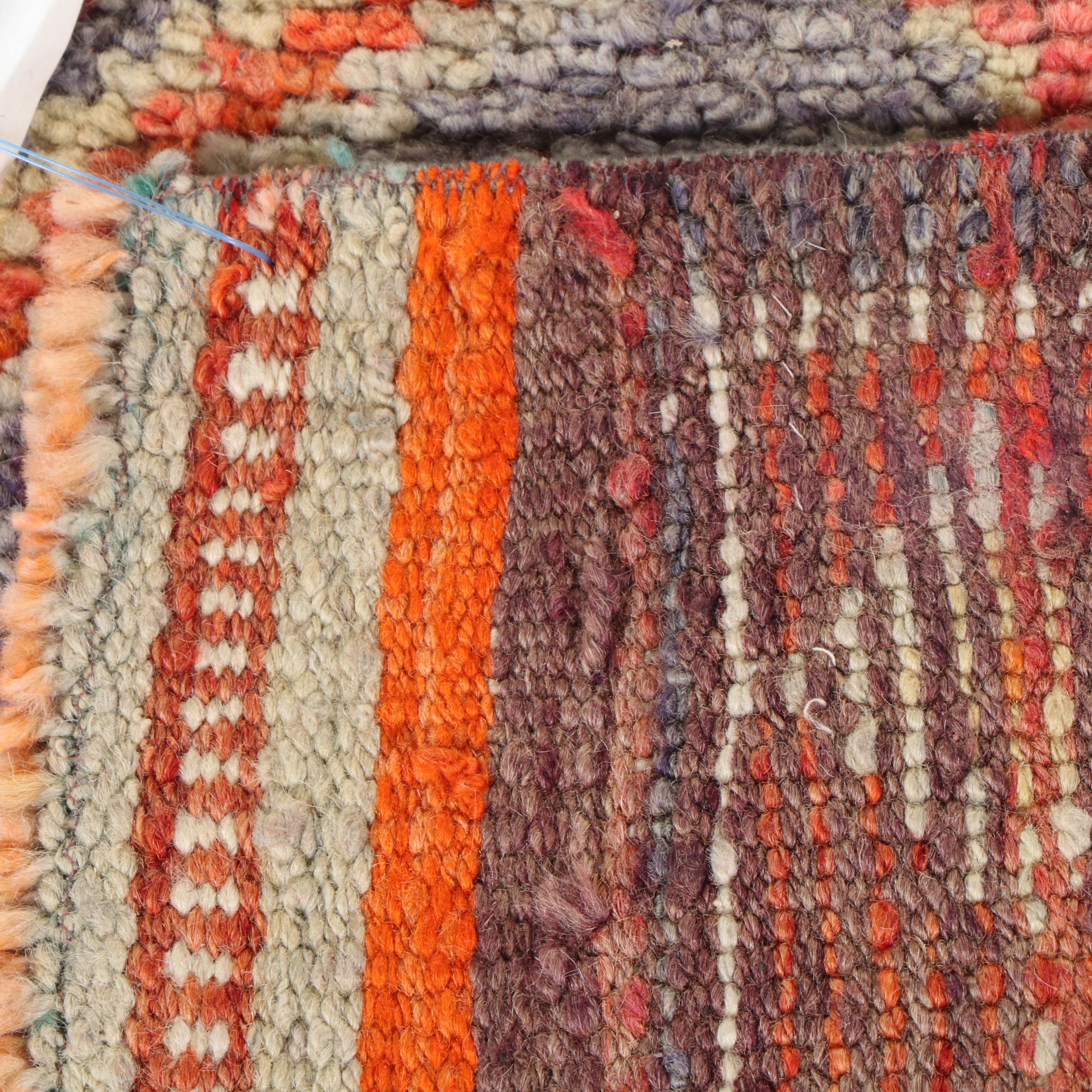 3'2 x 10'10 Hand-Knotted Turkish Villager Carpet Runner