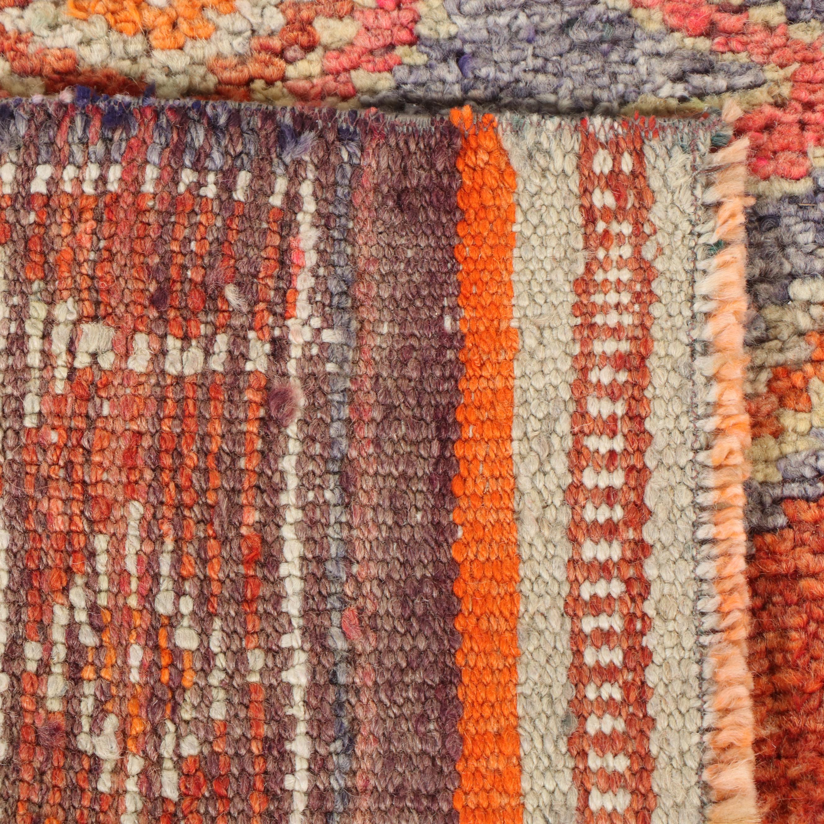 3'2 x 10'10 Hand-Knotted Turkish Villager Carpet Runner