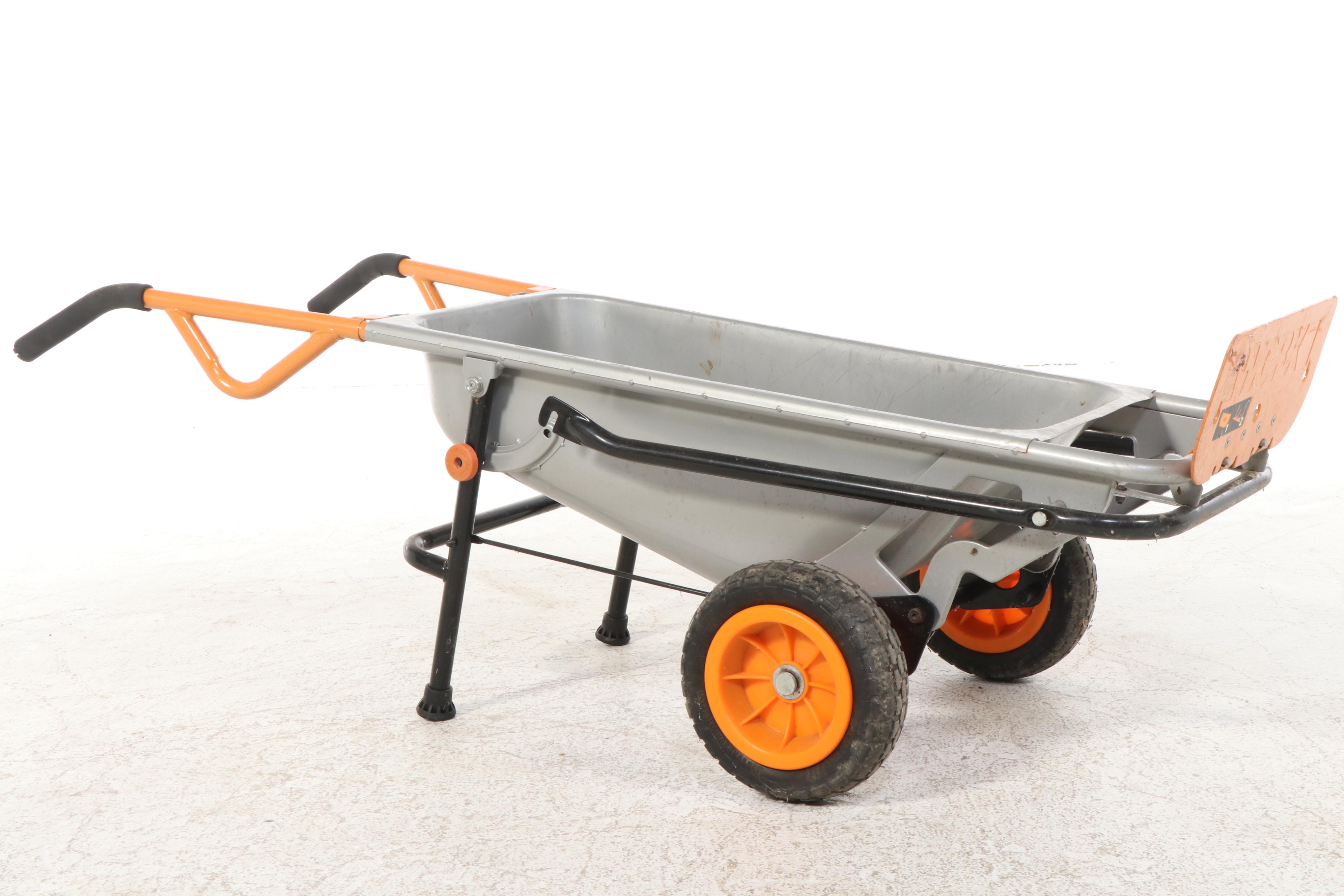 WORX Aerocart Yard Wheelbarrow With Stand