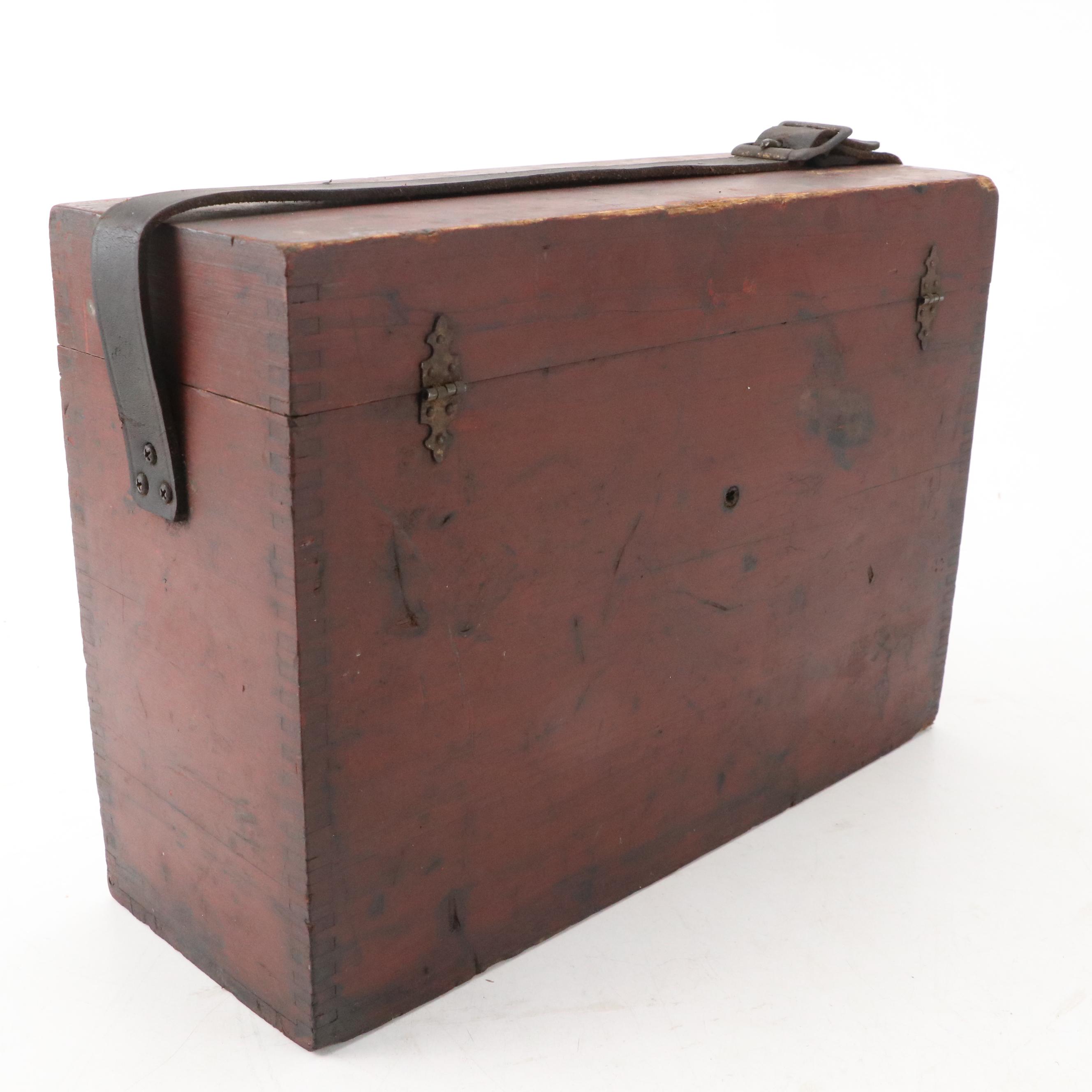 L. S. Starrett Co. Metal Surveyor Transit with Milano Metal Drafting Tools