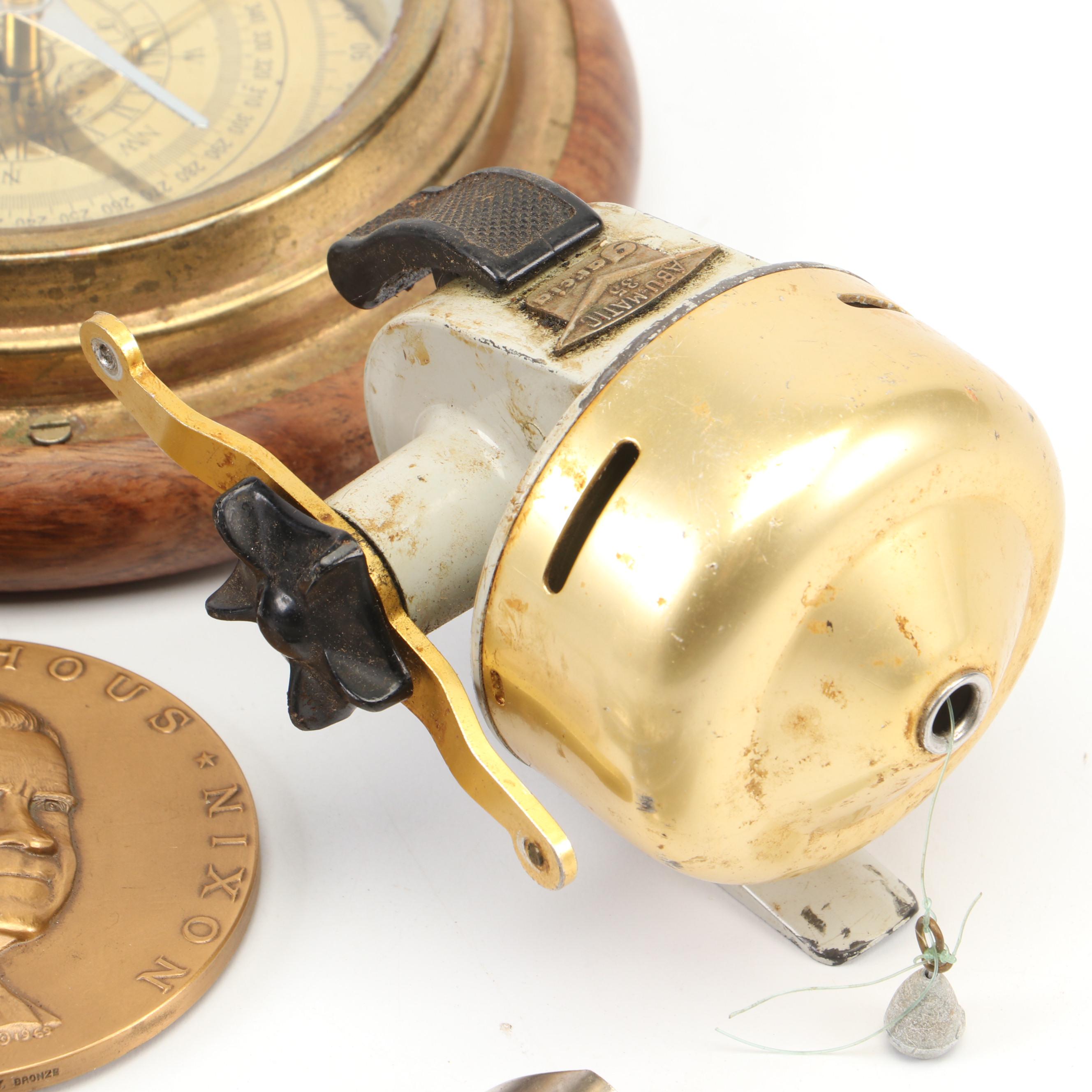 Garcia and Zebco Fishing Reels with Moby Dick Specialties Compass and More