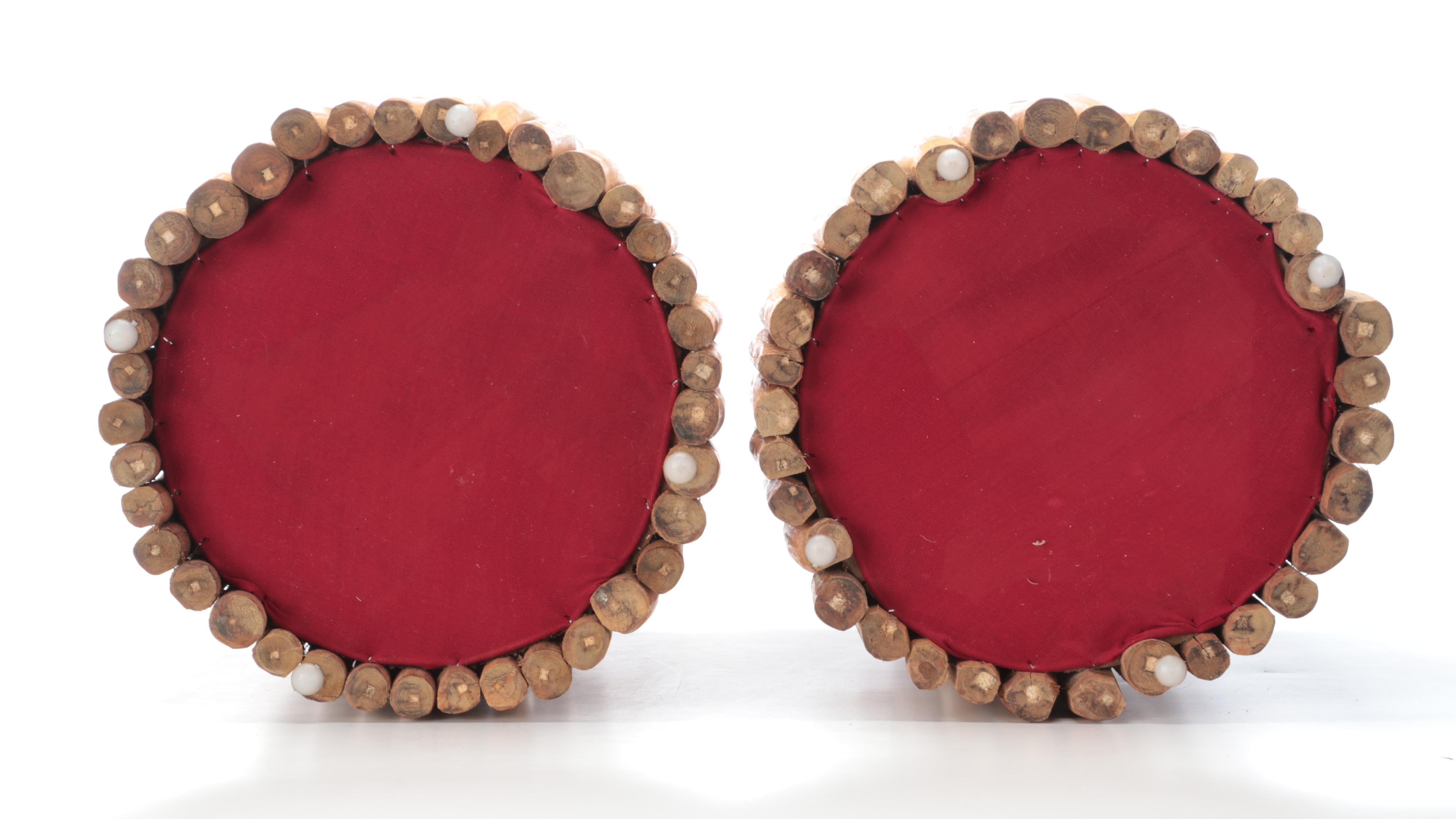 Handmade Stick Cluster Style Wood Accent Tables