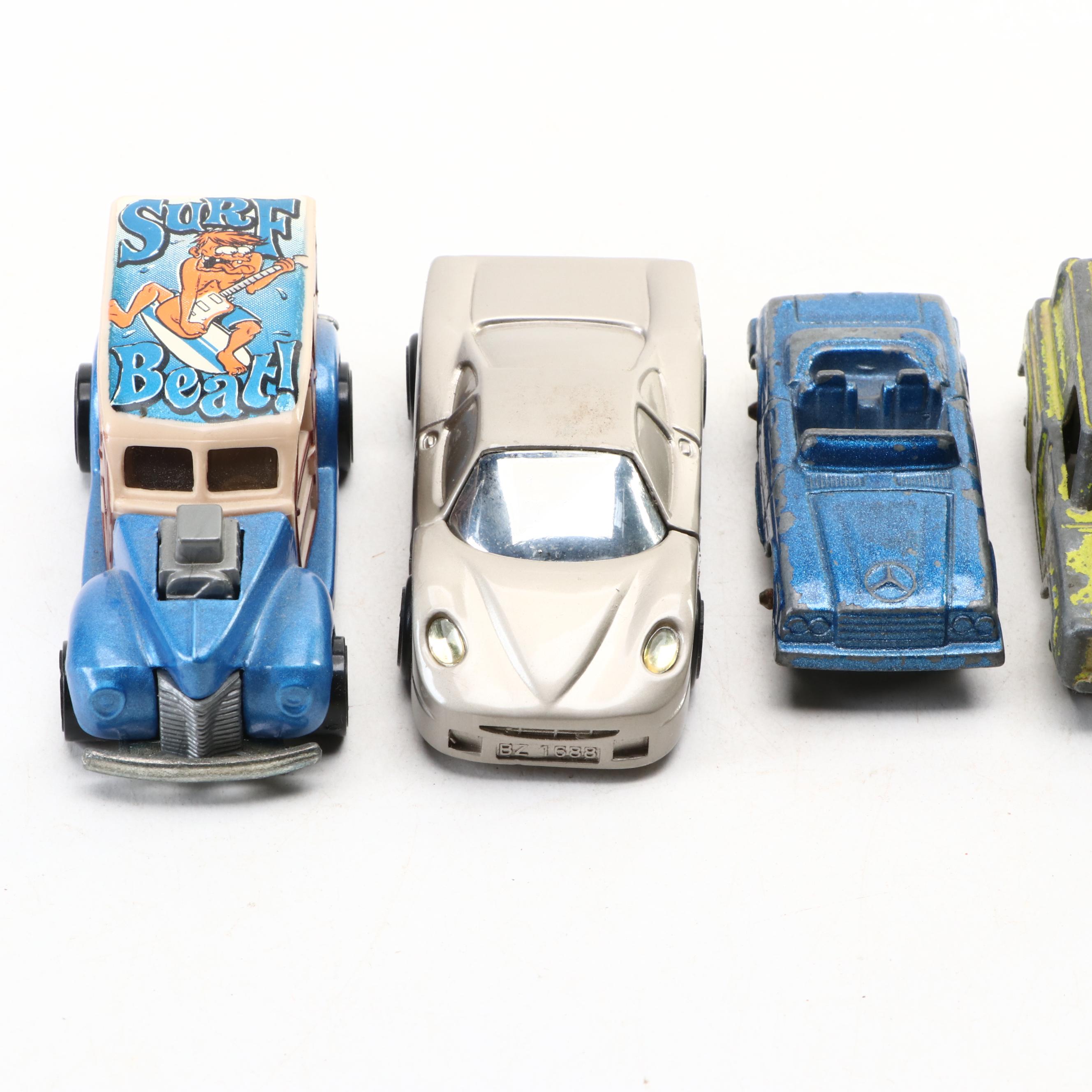 TootsieToy "Pontiac" with Other Toy Cars, Figures, Stones and More