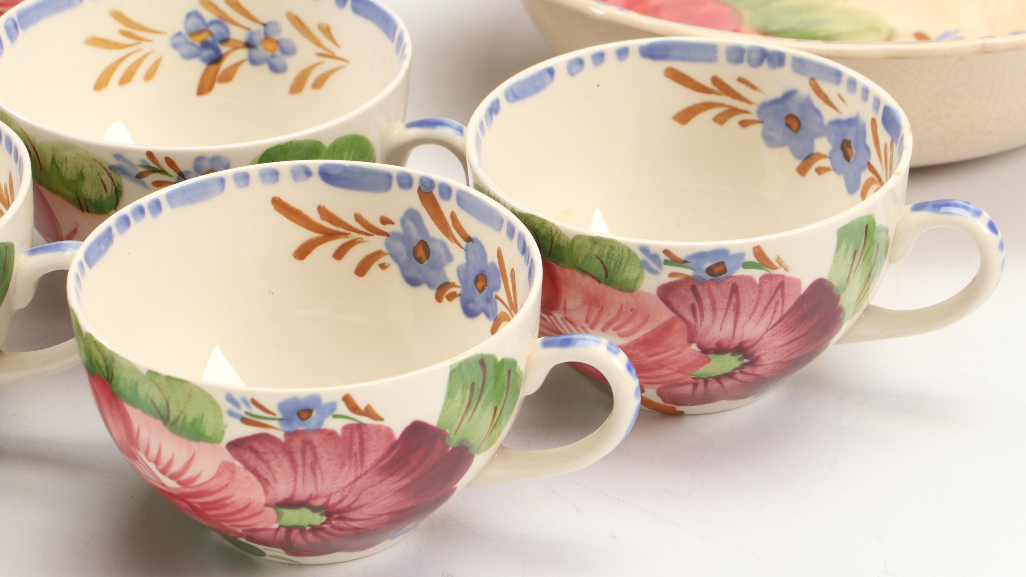 Simpson "Belle Fiore" Ceramic Dinner Plates, Salad Plates, Bowls, and More