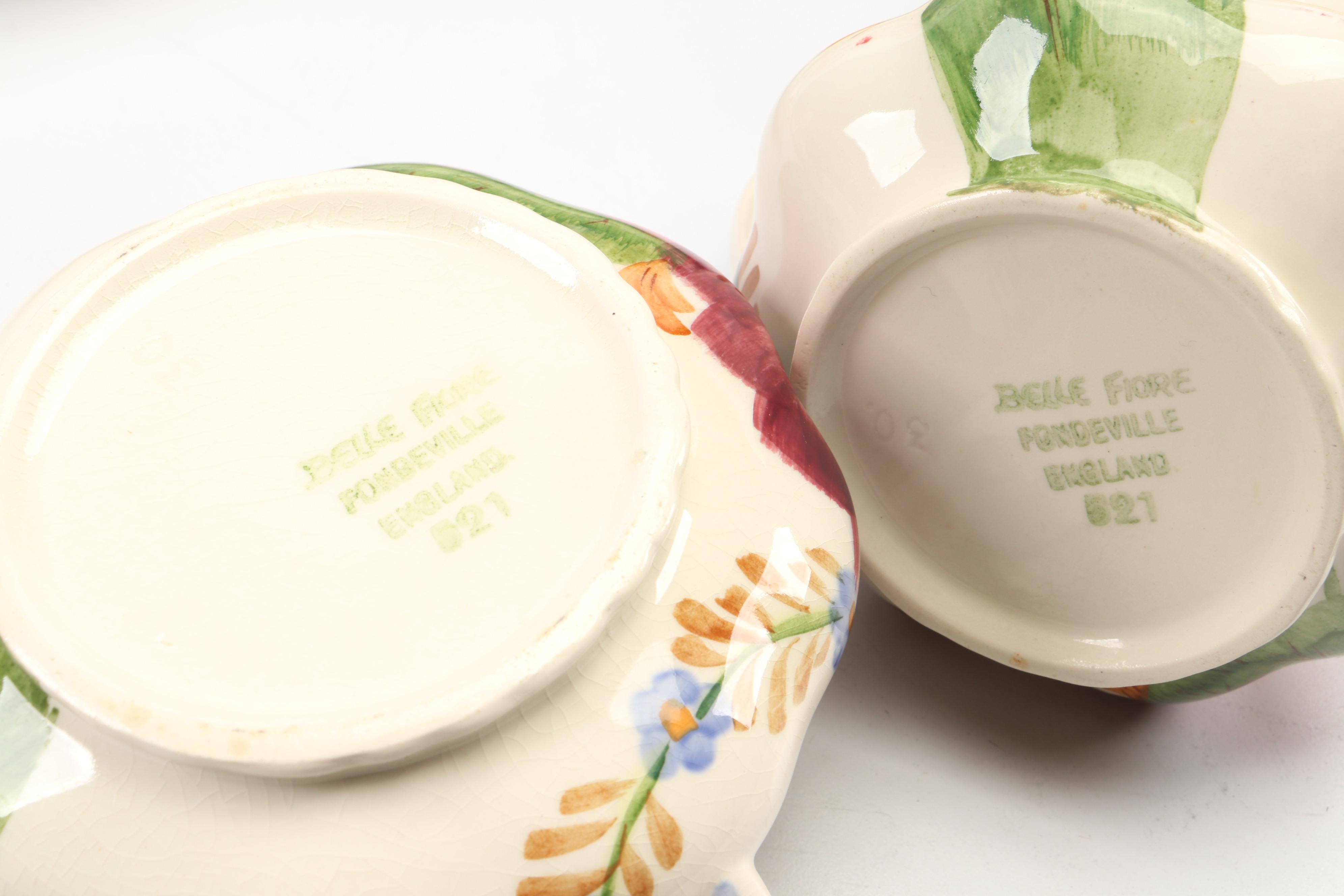 Simpson "Belle Fiore" Ceramic Dinner Plates, Salad Plates, Bowls, and More