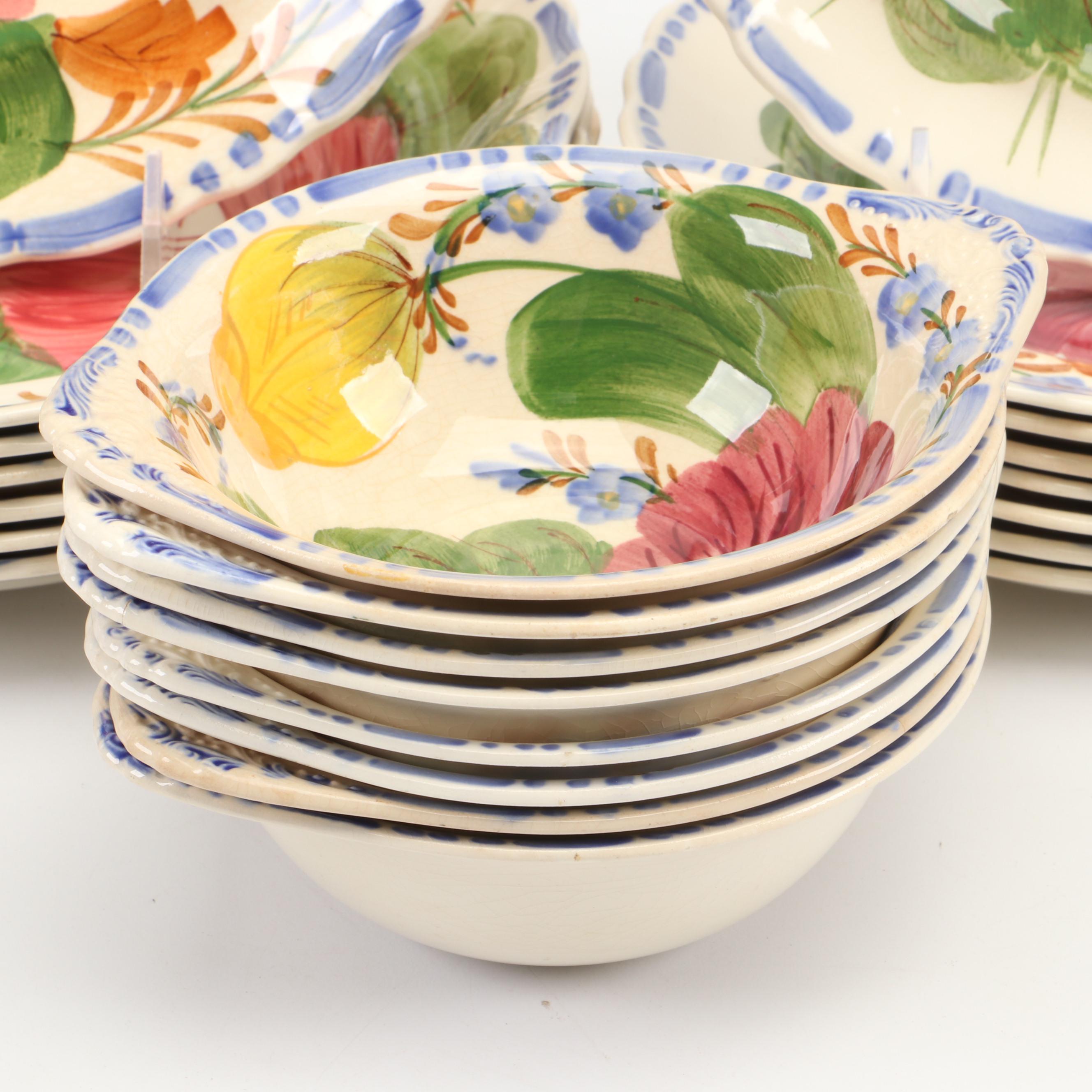 Simpson "Belle Fiore" Ceramic Dinner Plates, Salad Plates, Bowls, and More