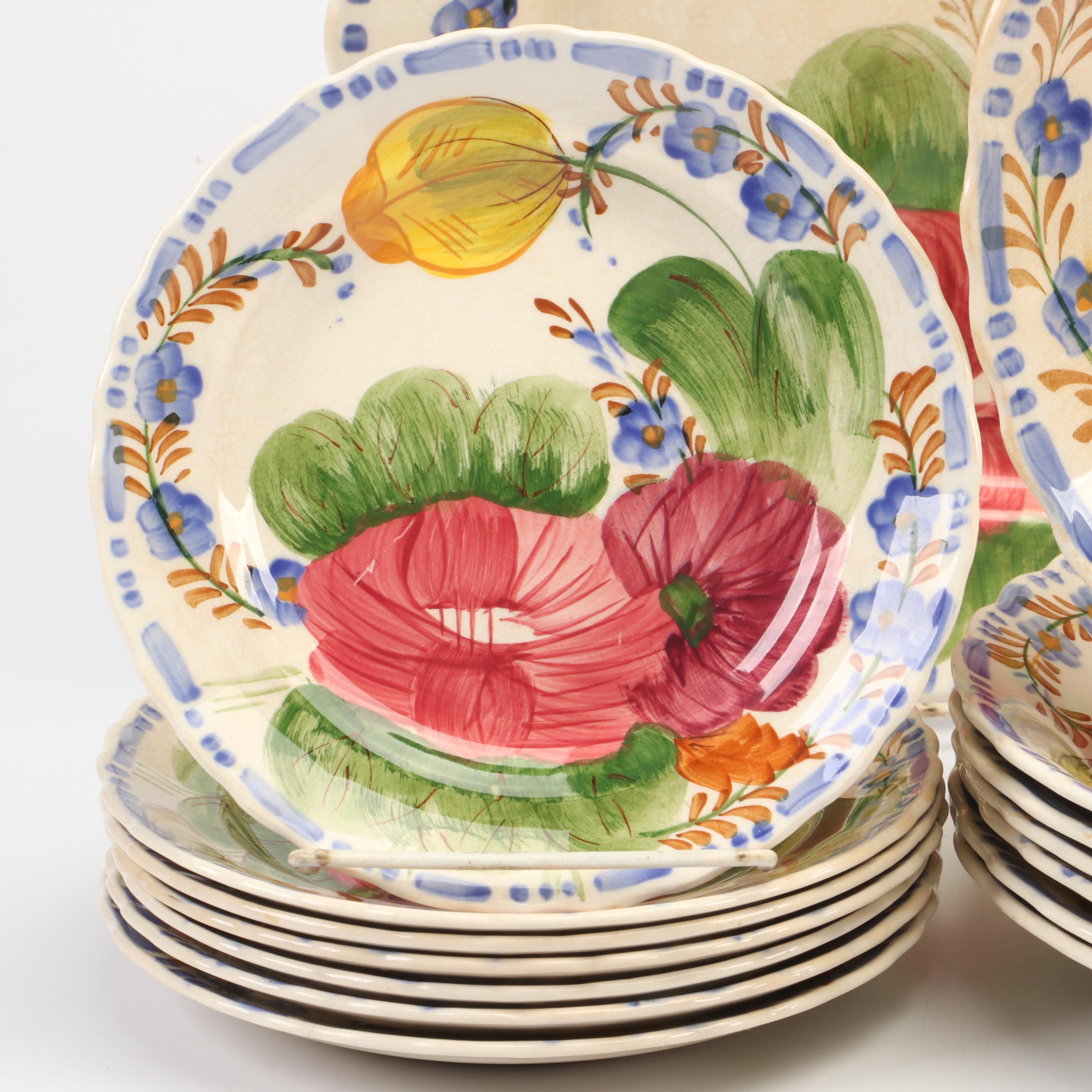 Simpson "Belle Fiore" Ceramic Dinner Plates, Salad Plates, Bowls, and More