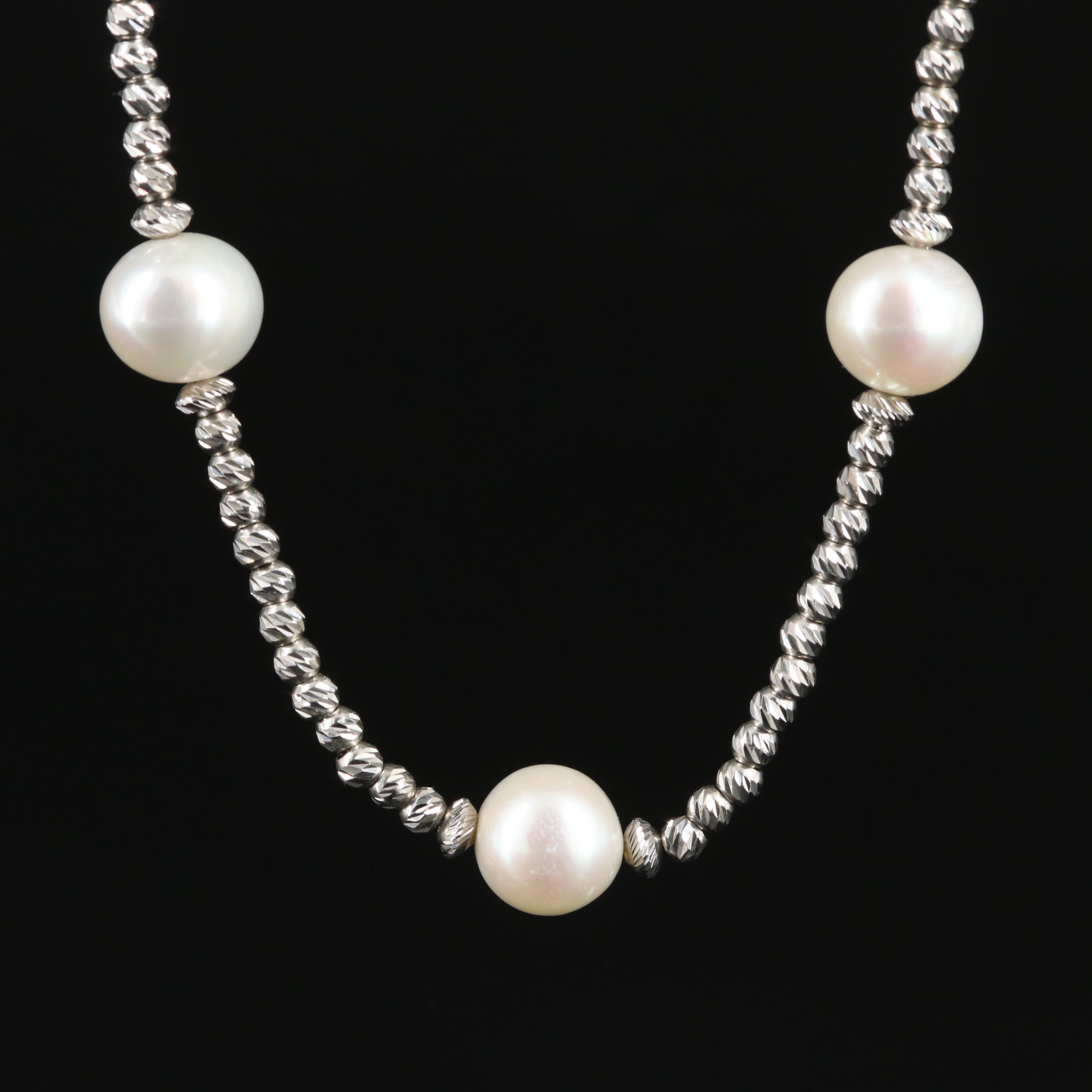Sterling Pearl Necklace