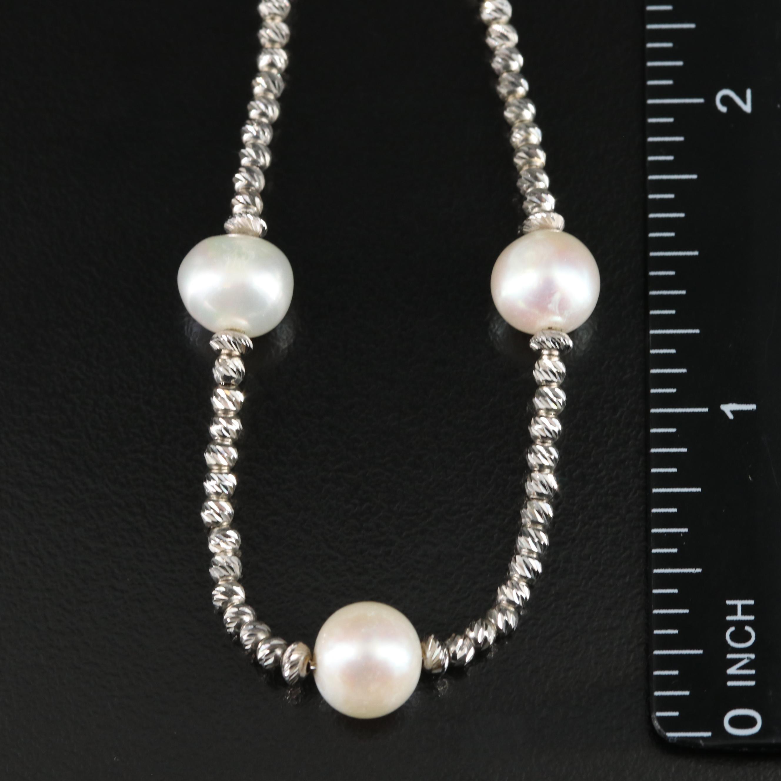 Sterling Pearl Necklace