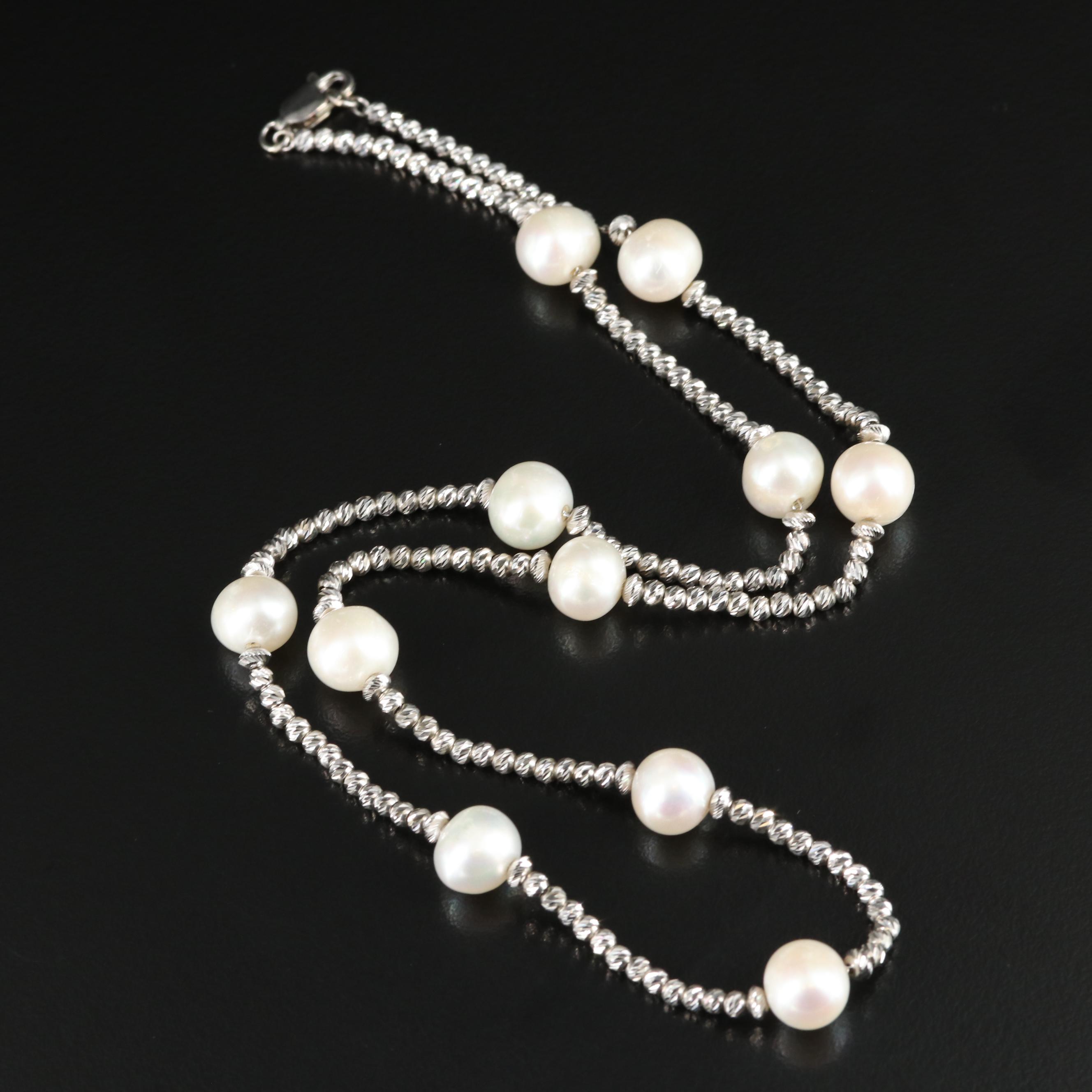 Sterling Pearl Necklace