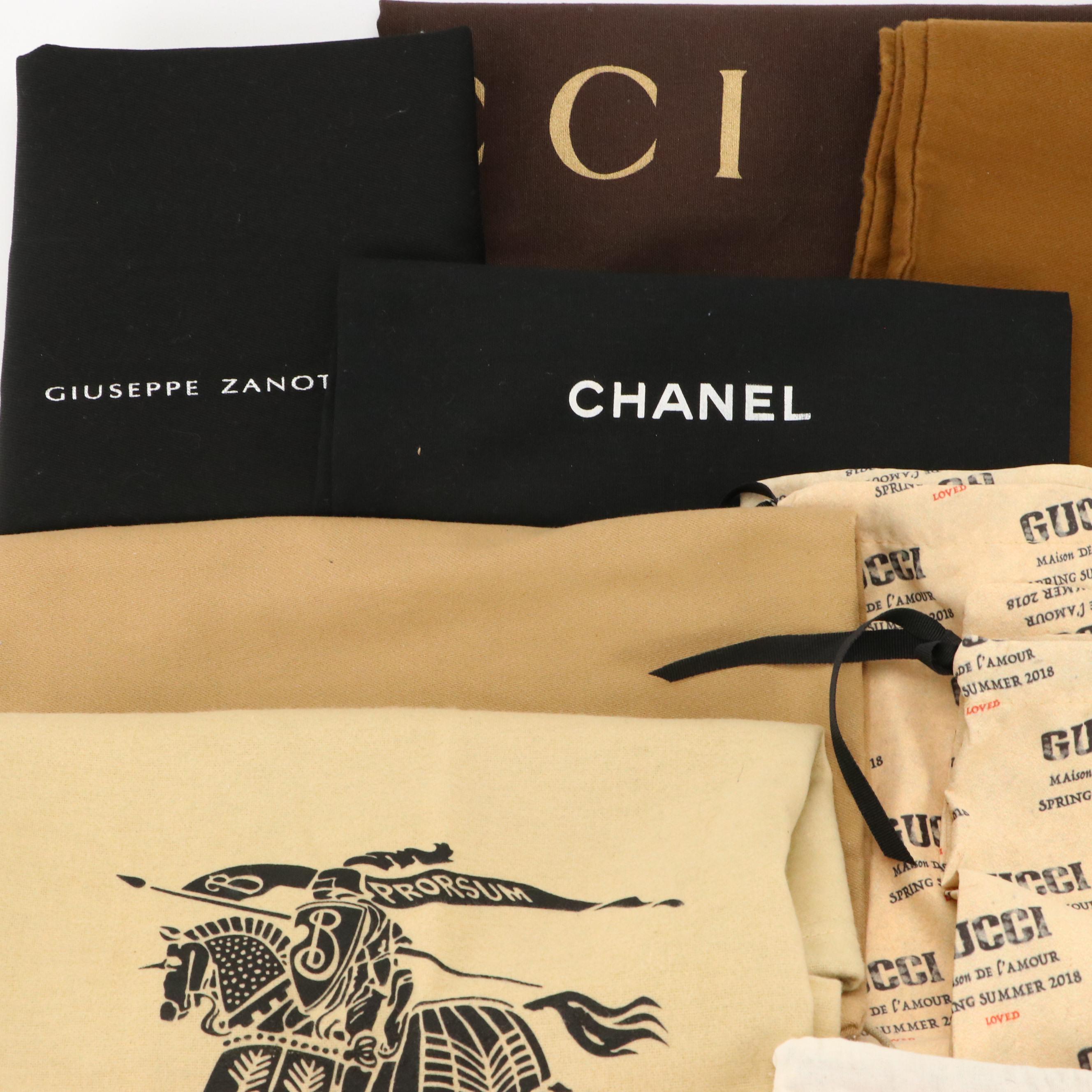 Assorted Designer Dust Bags with The Sharper Image Mini Memory Foam Pillow