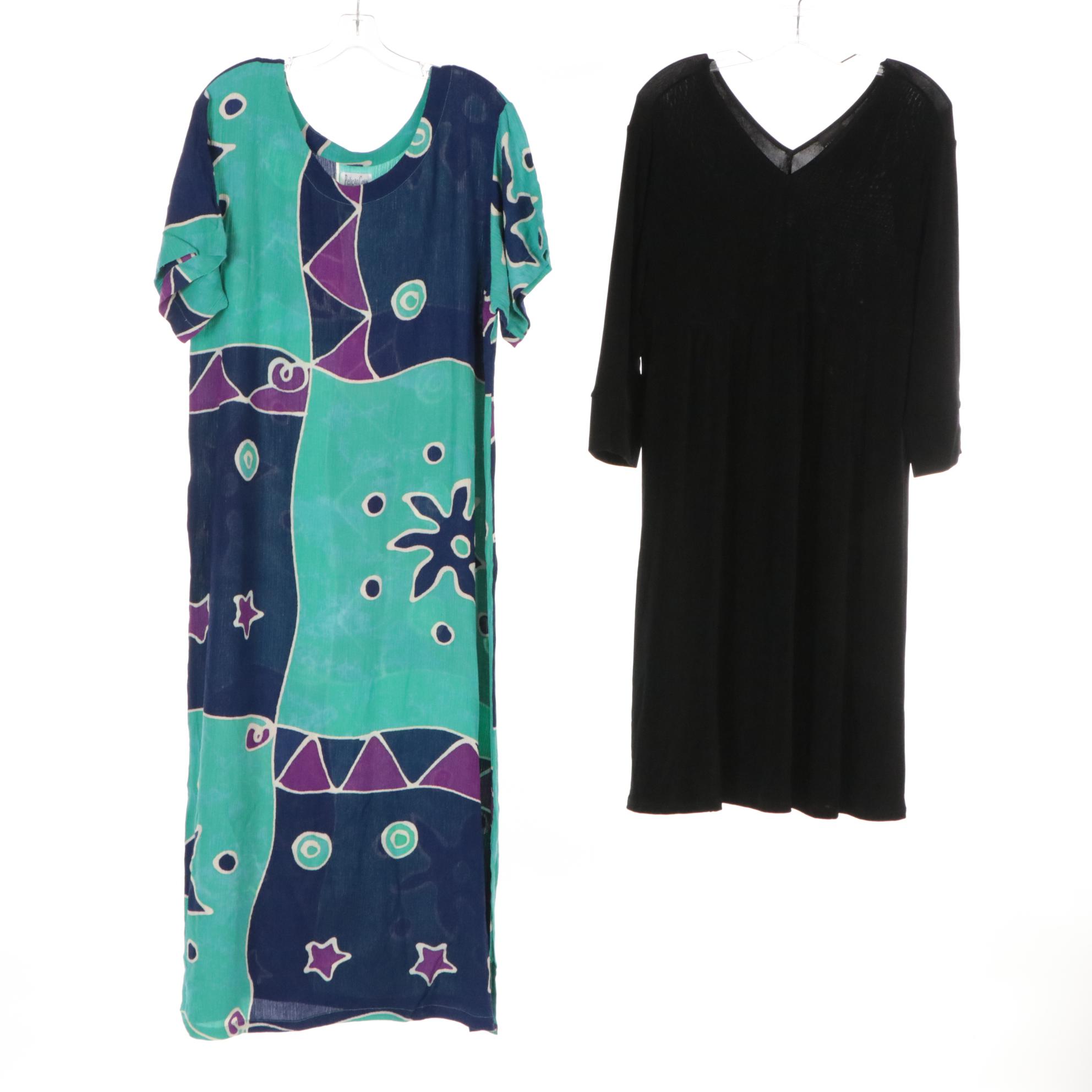 Assorted Casual Dresses Including Vera Wang, Eileen Fisher, Ralph Lauren, & More