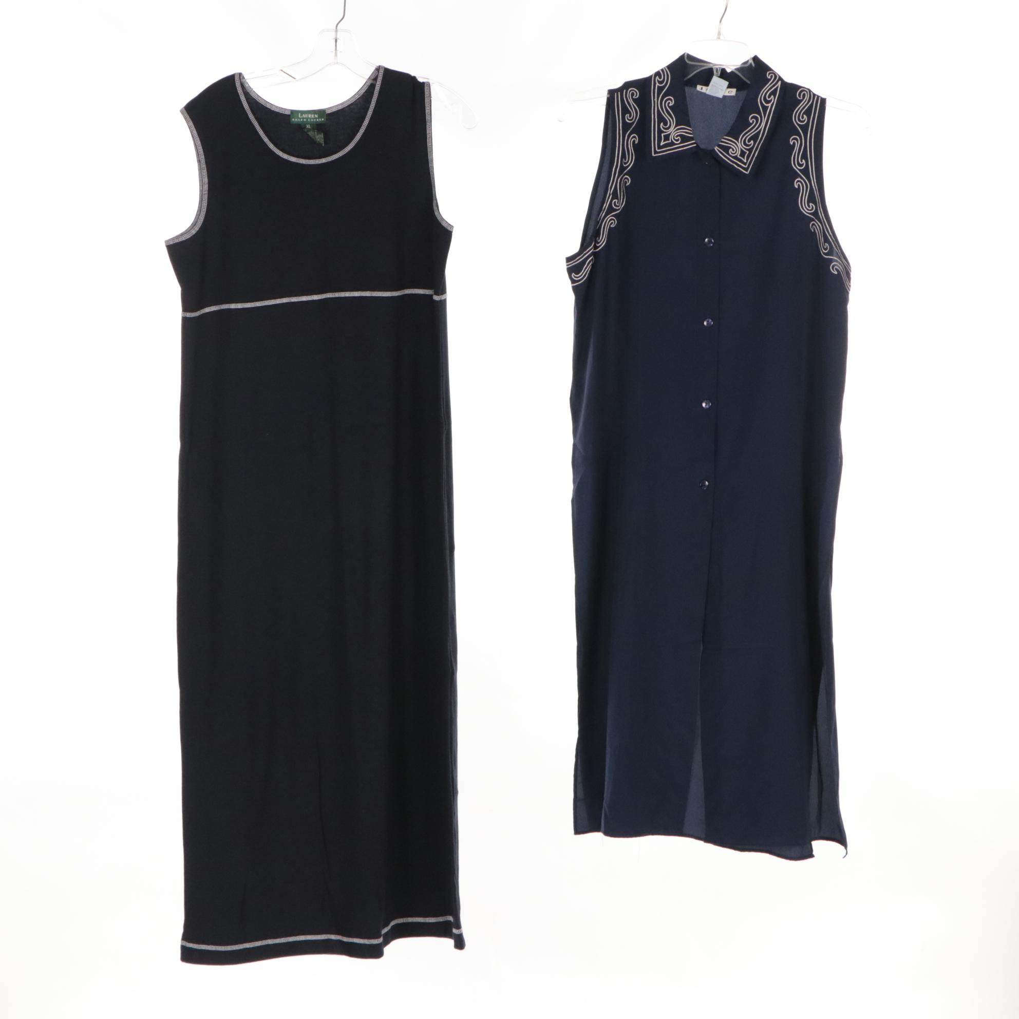 Assorted Casual Dresses Including Vera Wang, Eileen Fisher, Ralph Lauren, & More