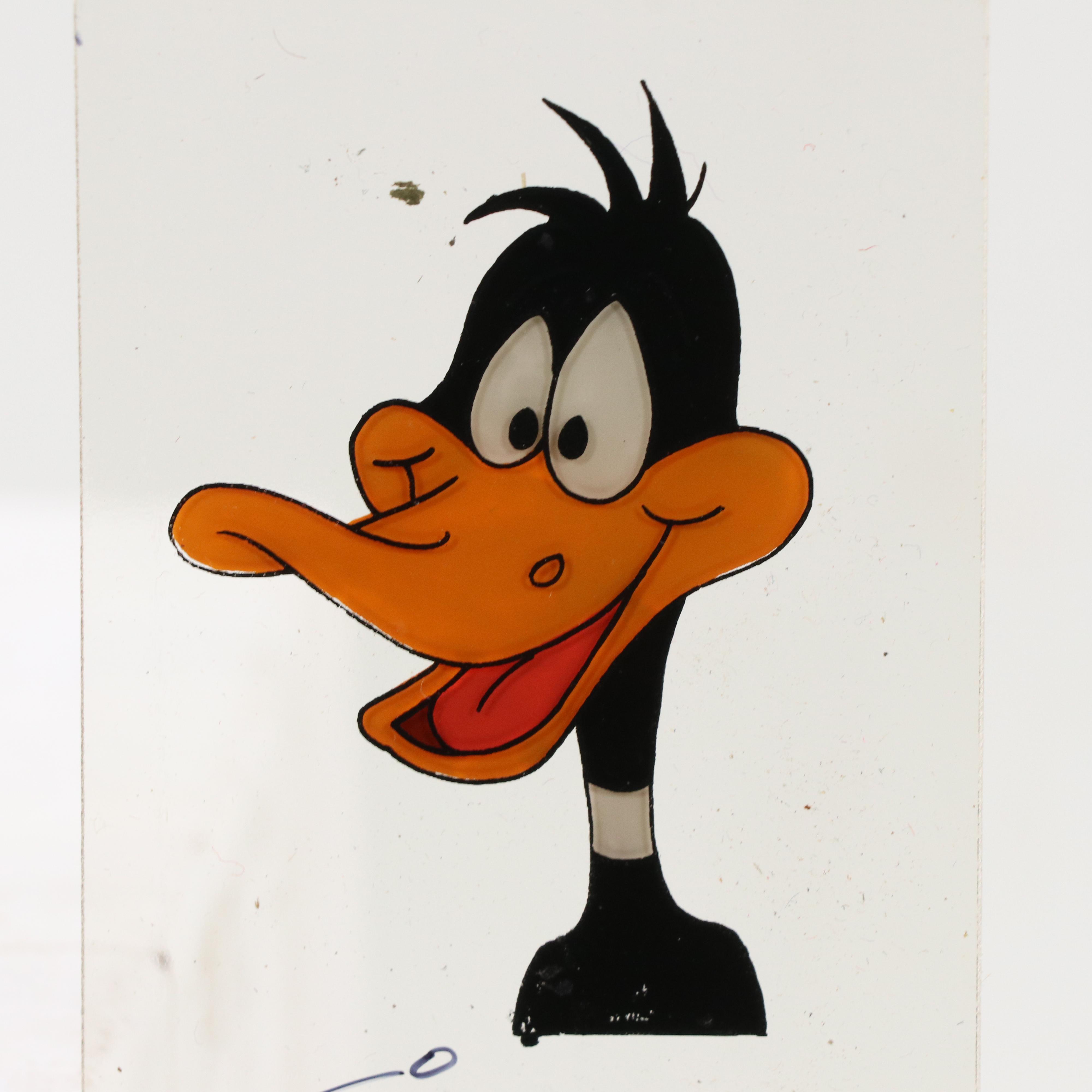 Fritz Freleng Painting on Acrylic of Daffy Duck