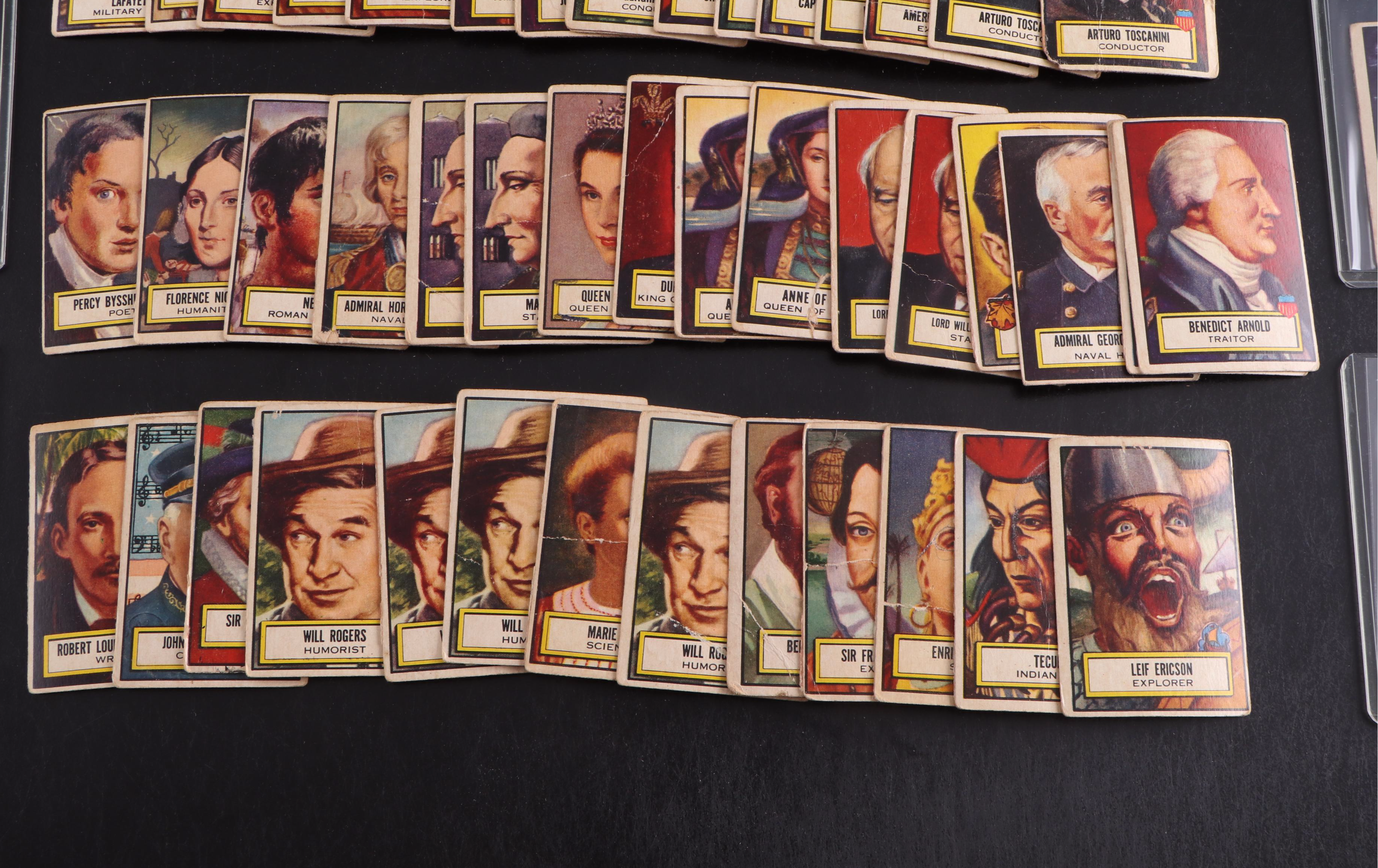 1952 Topps Look n See Trading Cards Featuring Albert Einstein, Henry Ford, More