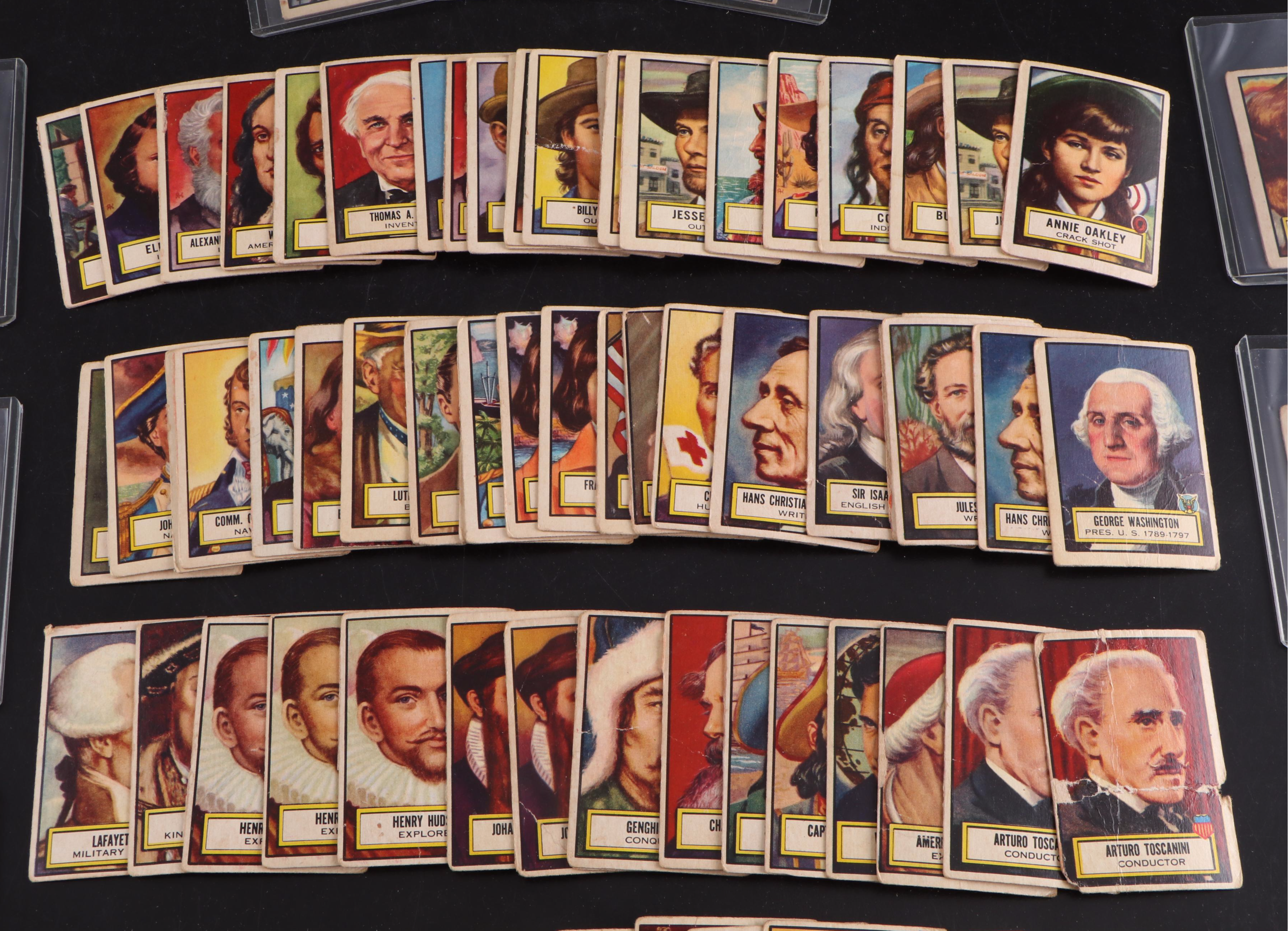 1952 Topps Look n See Trading Cards Featuring Albert Einstein, Henry Ford, More