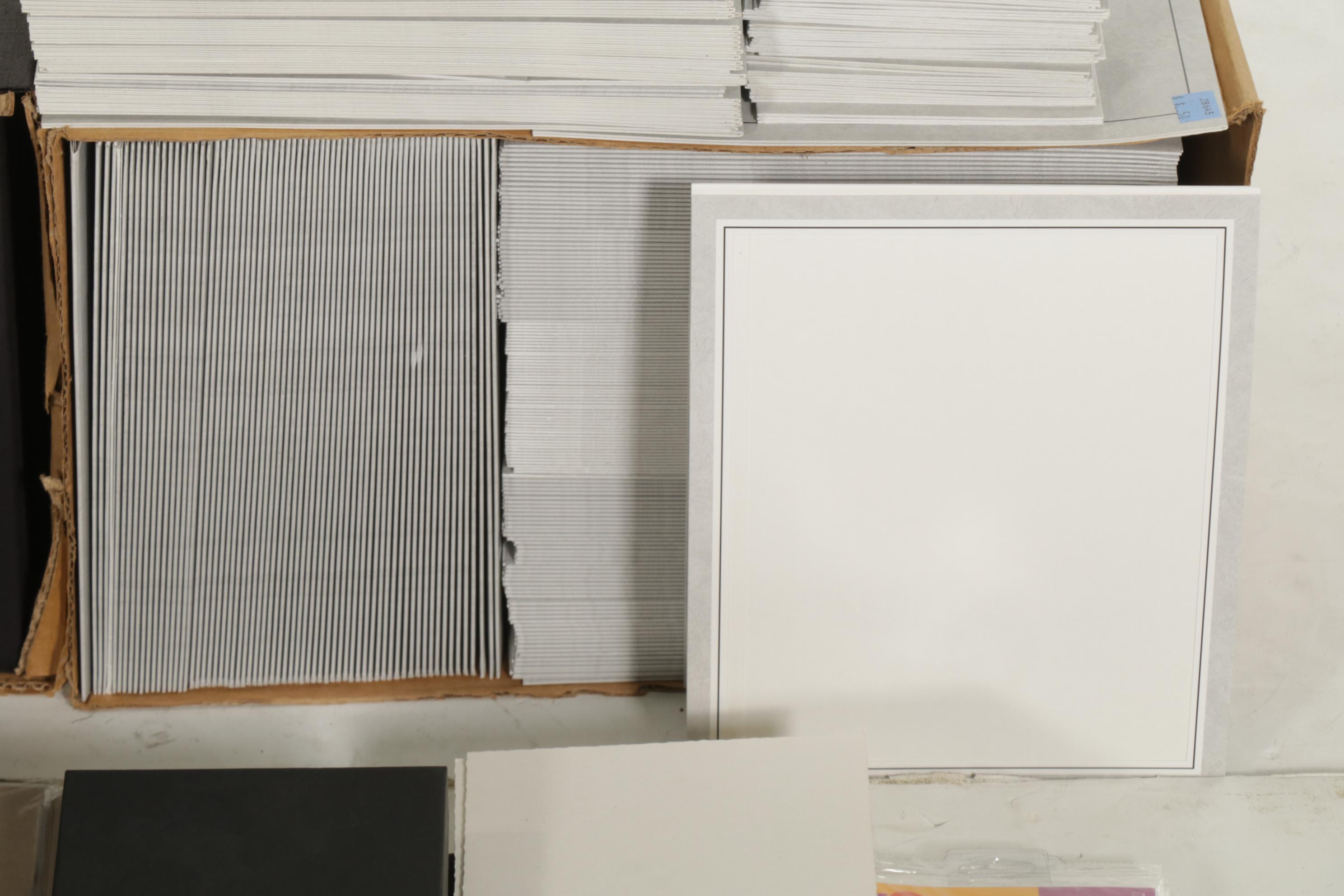 Large Group of Cardboard Presentation Sleeves for Photographs