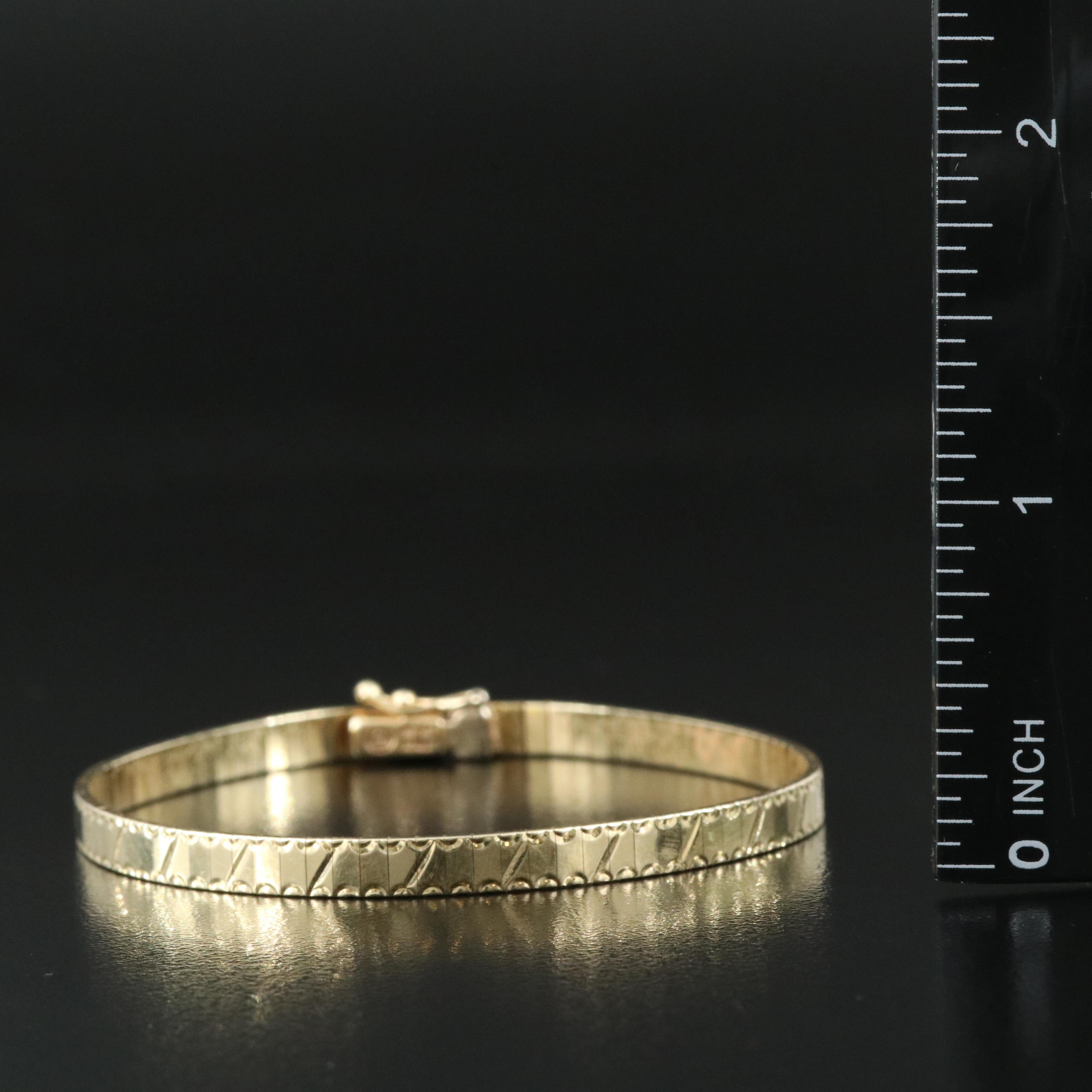 Italian 14K Omega Bracelet