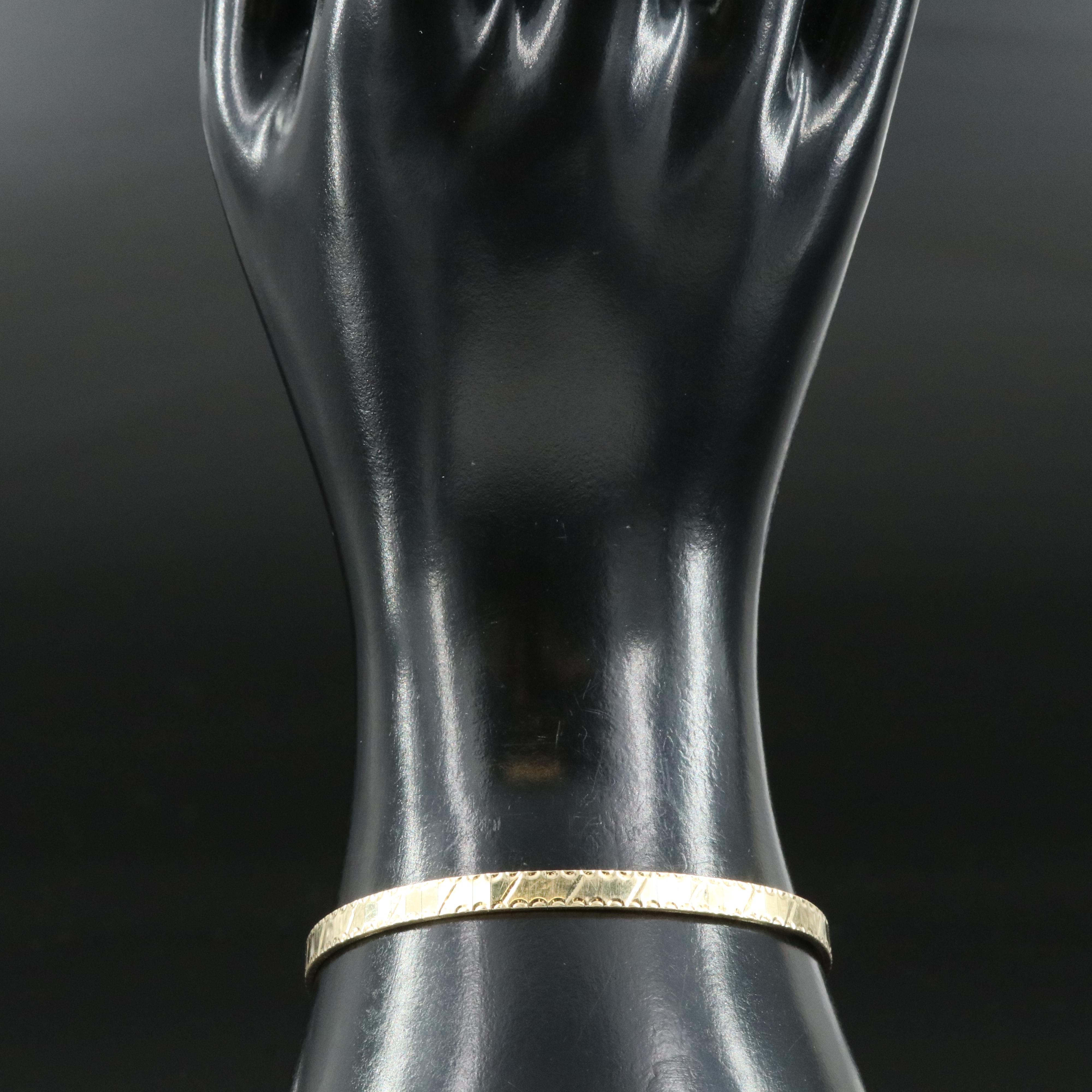 Italian 14K Omega Bracelet