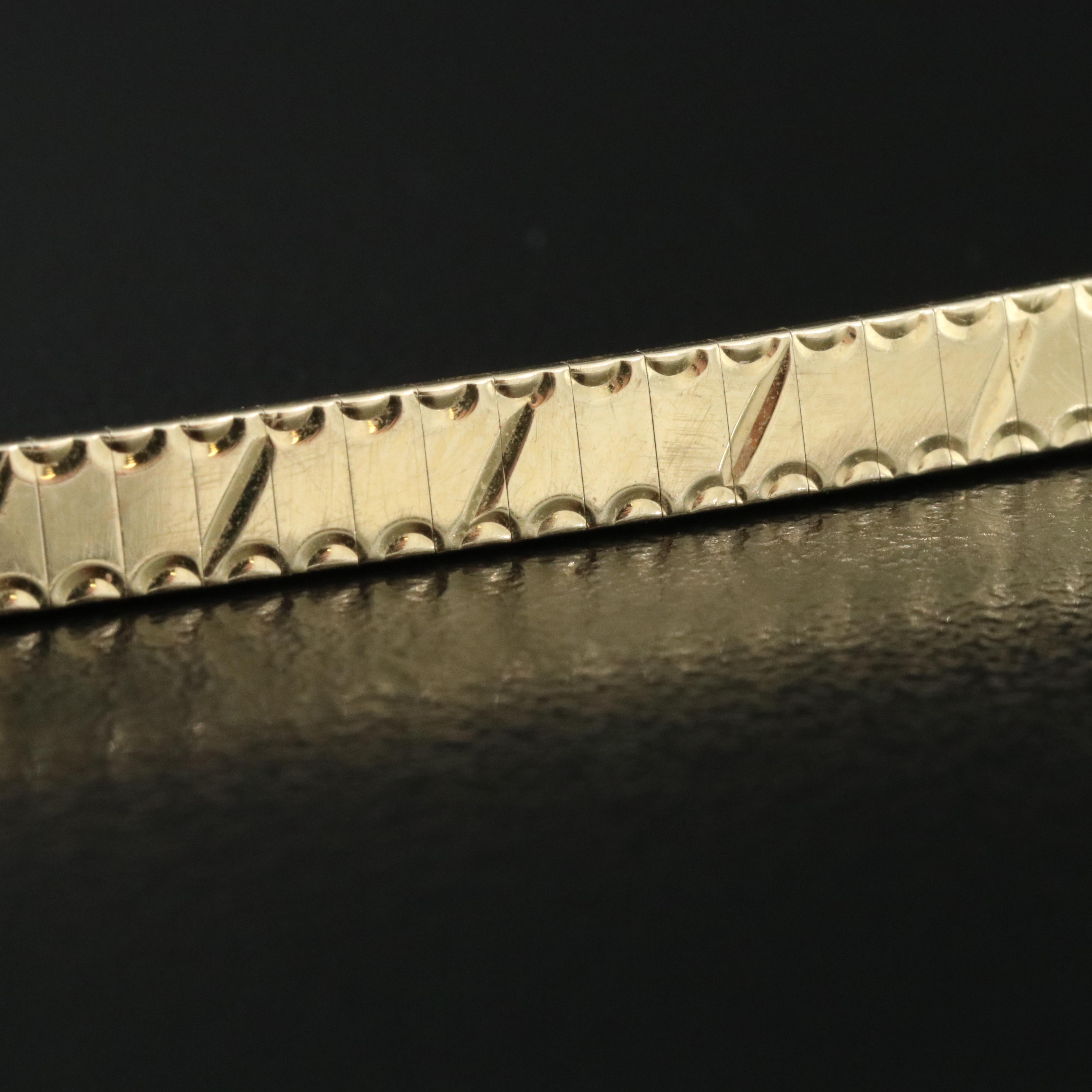Italian 14K Omega Bracelet