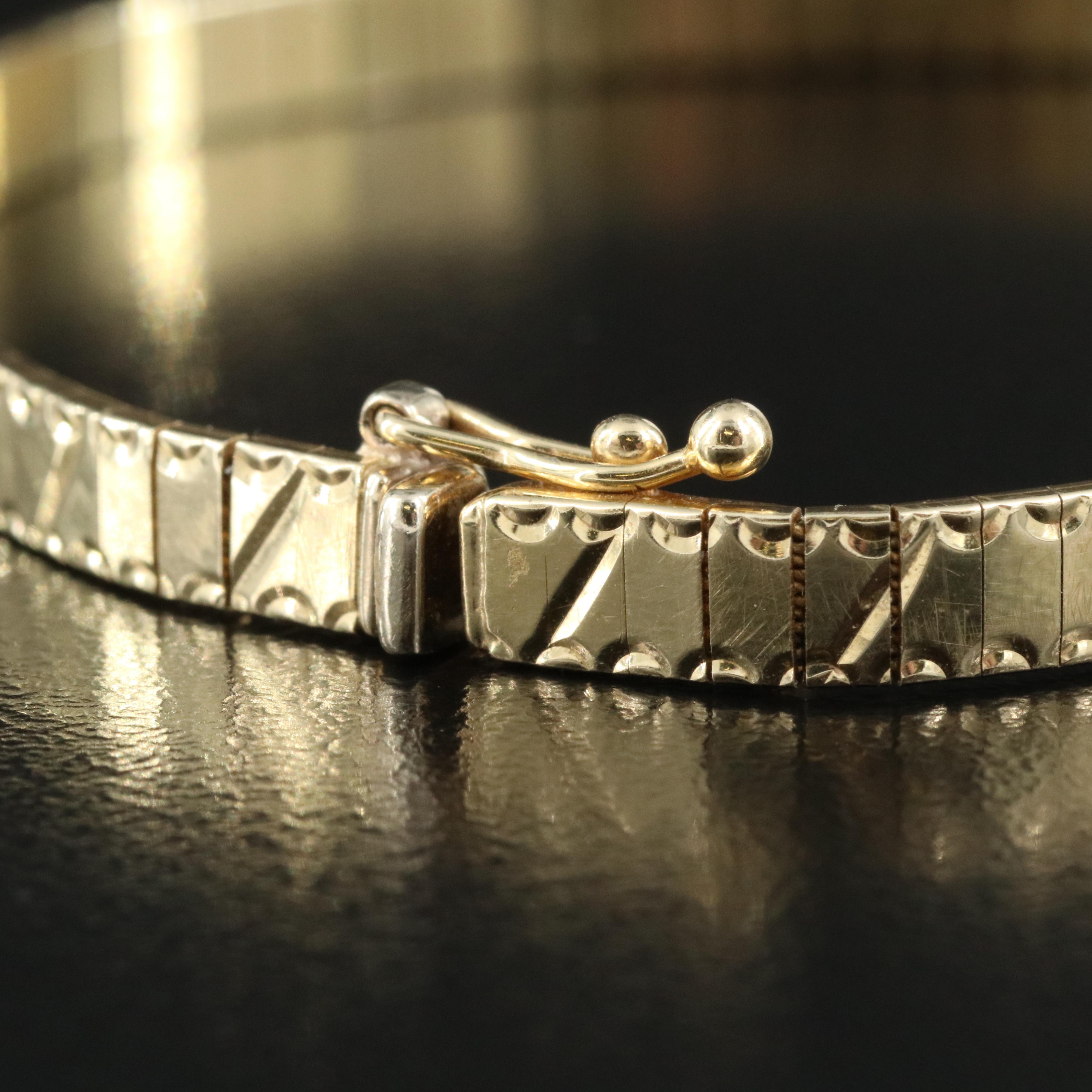 Italian 14K Omega Bracelet