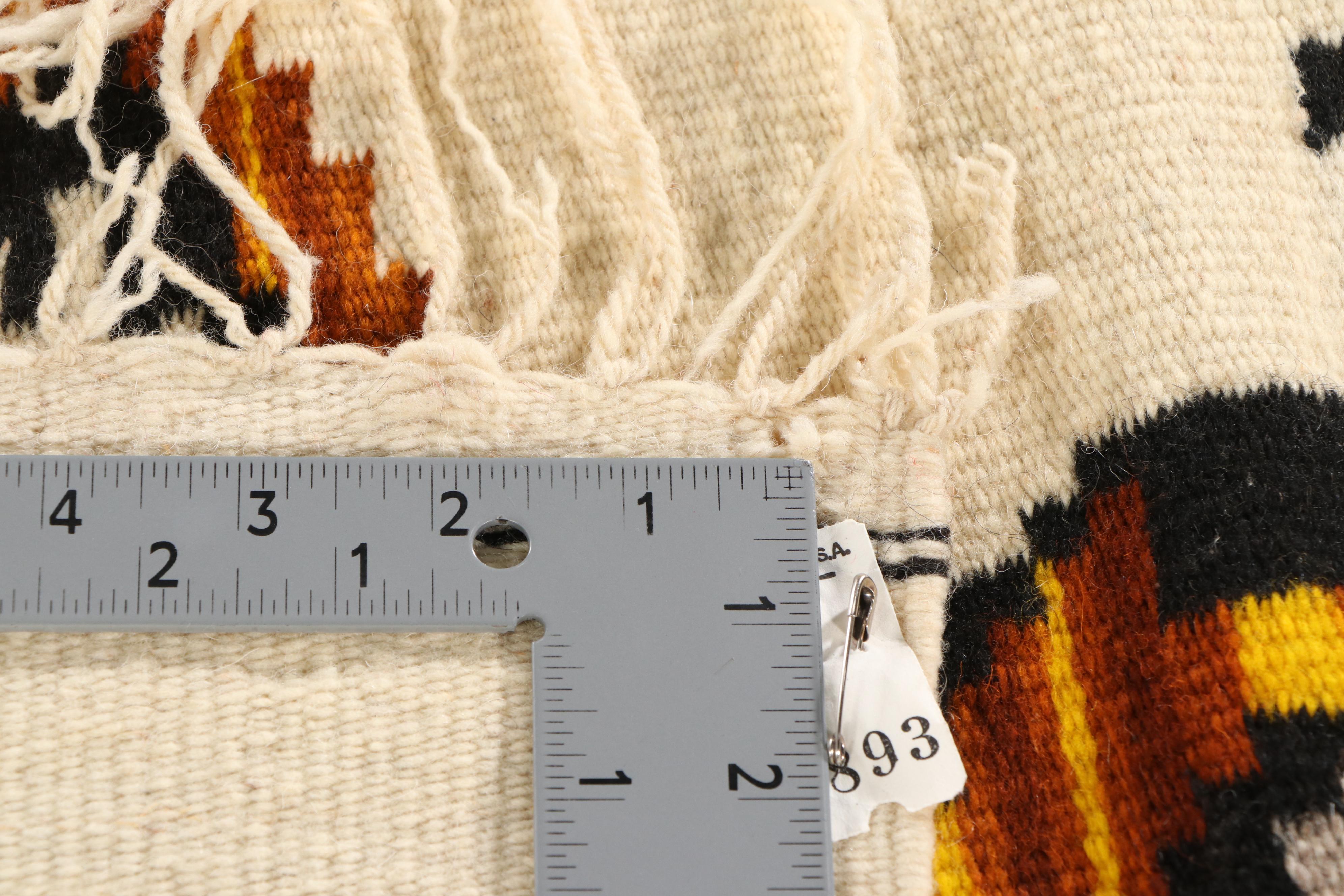 Handwoven Mexican Wool Chamanto Pancho Throw