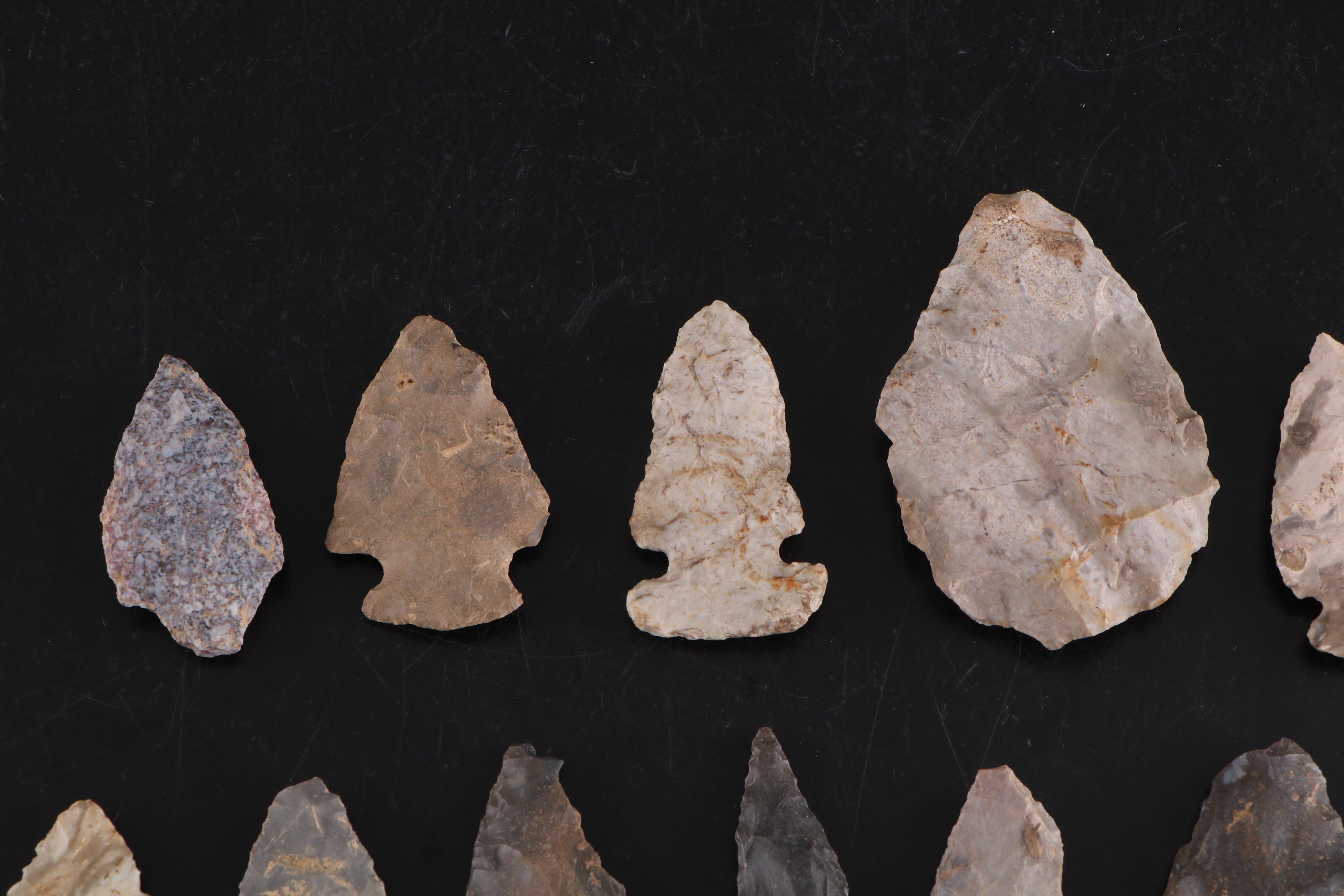 Knapped Stone Projectile Points and Arrowheads