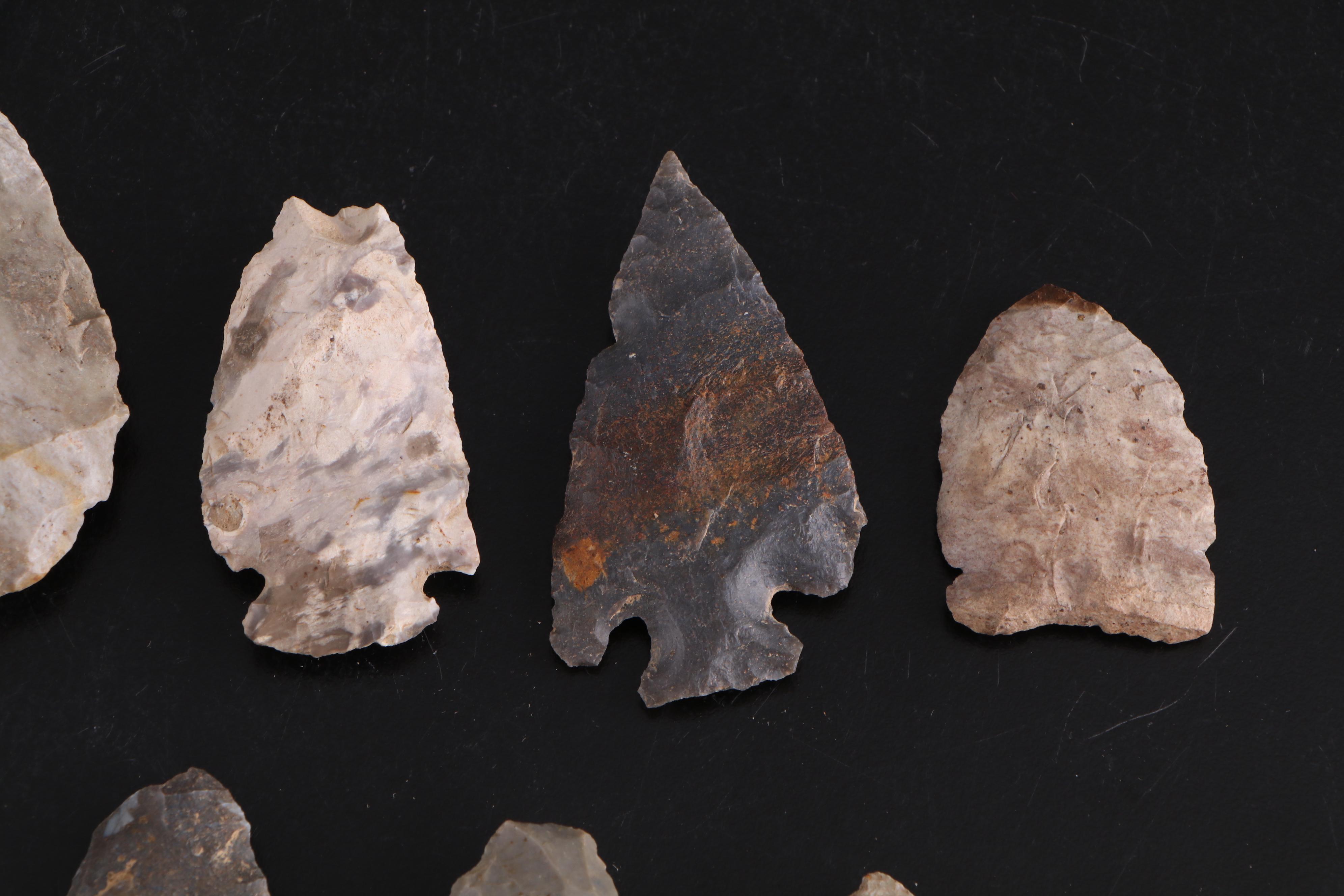 Knapped Stone Projectile Points and Arrowheads