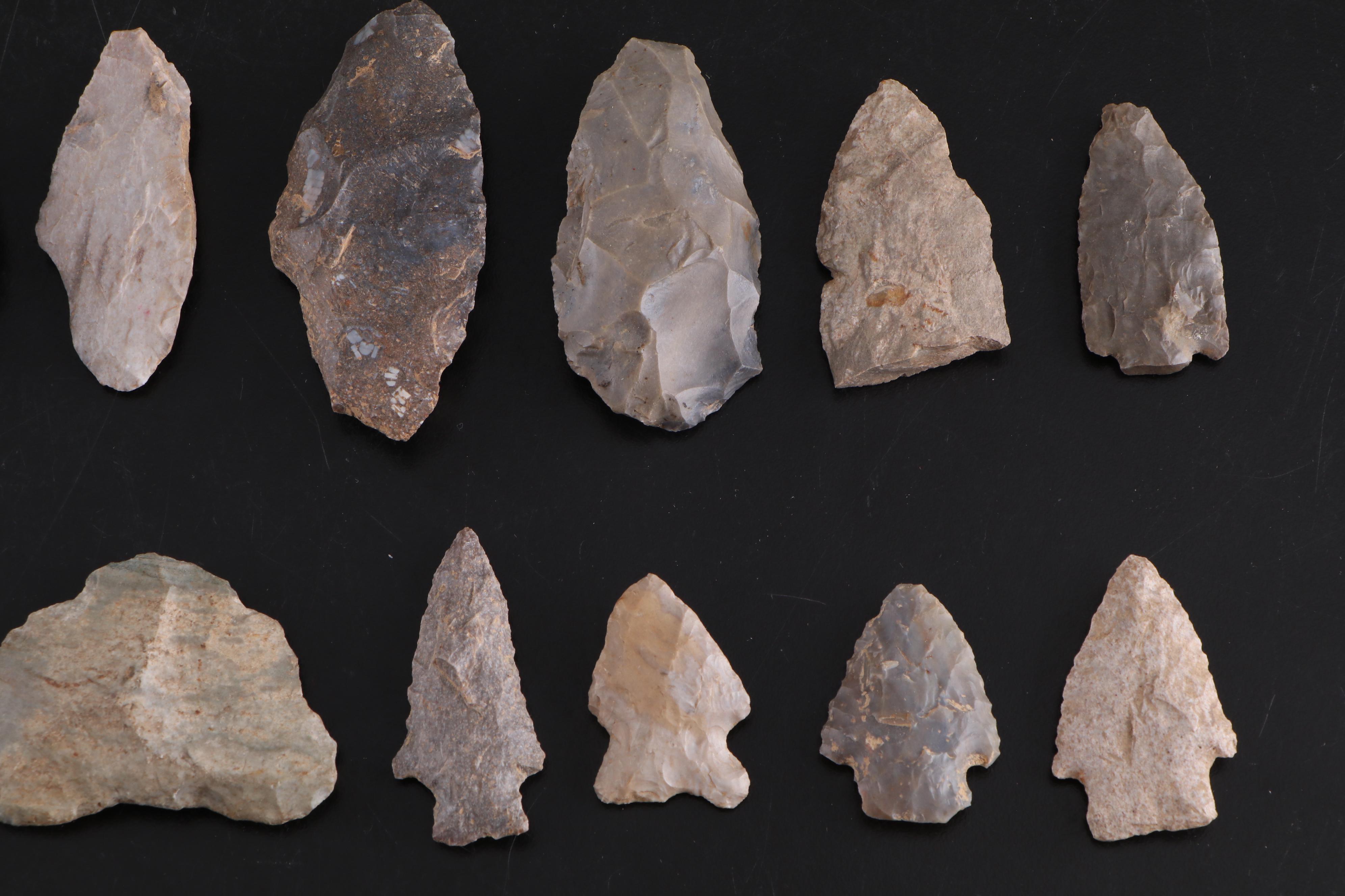 Knapped Stone Projectile Points and Arrowheads