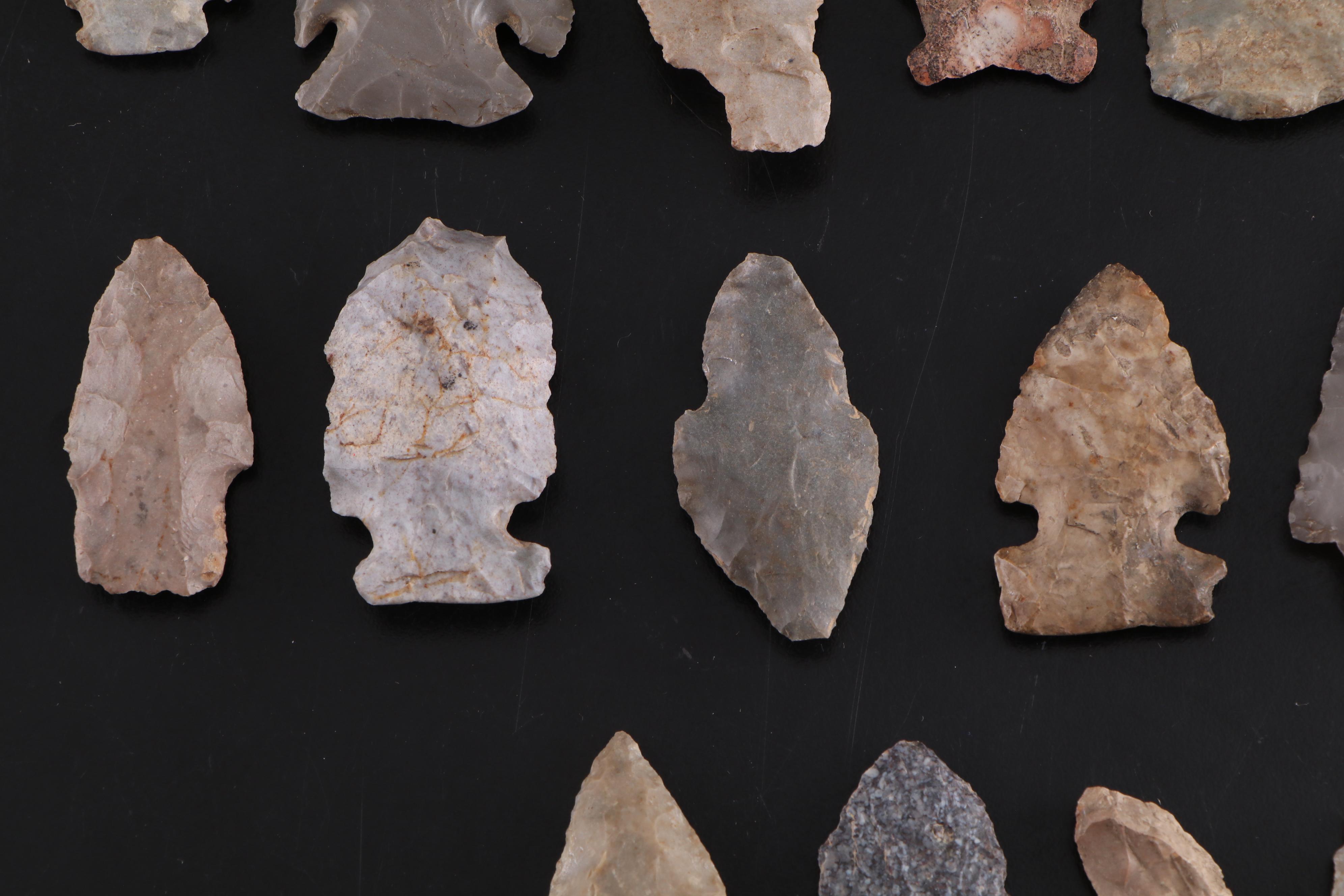 Knapped Stone Projectile Points and Arrowheads
