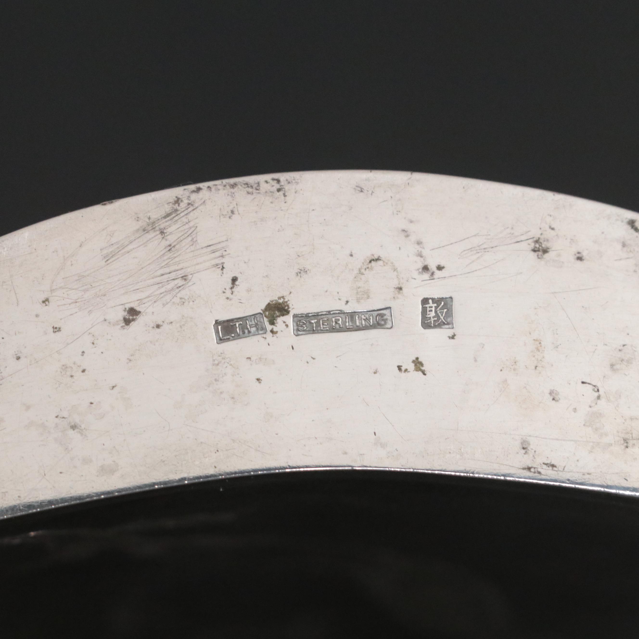 Chinese Export Sterling Silver Three-Toed Dragon Flask, Early 20th Century