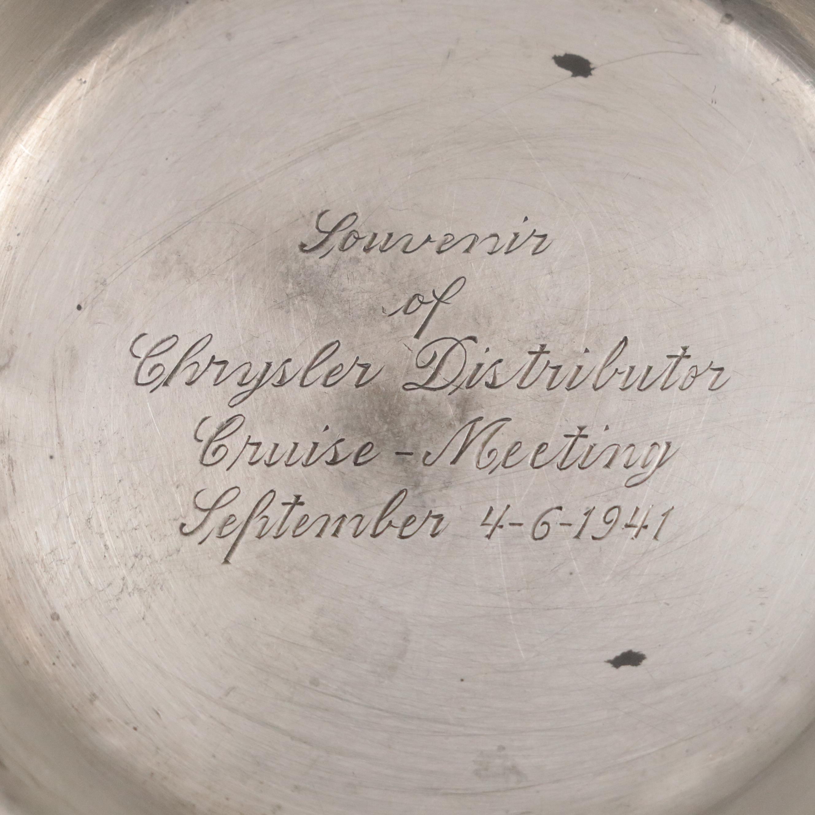 Japanese 950 Silver Shot Glasses with Other Sterling Table Accessories