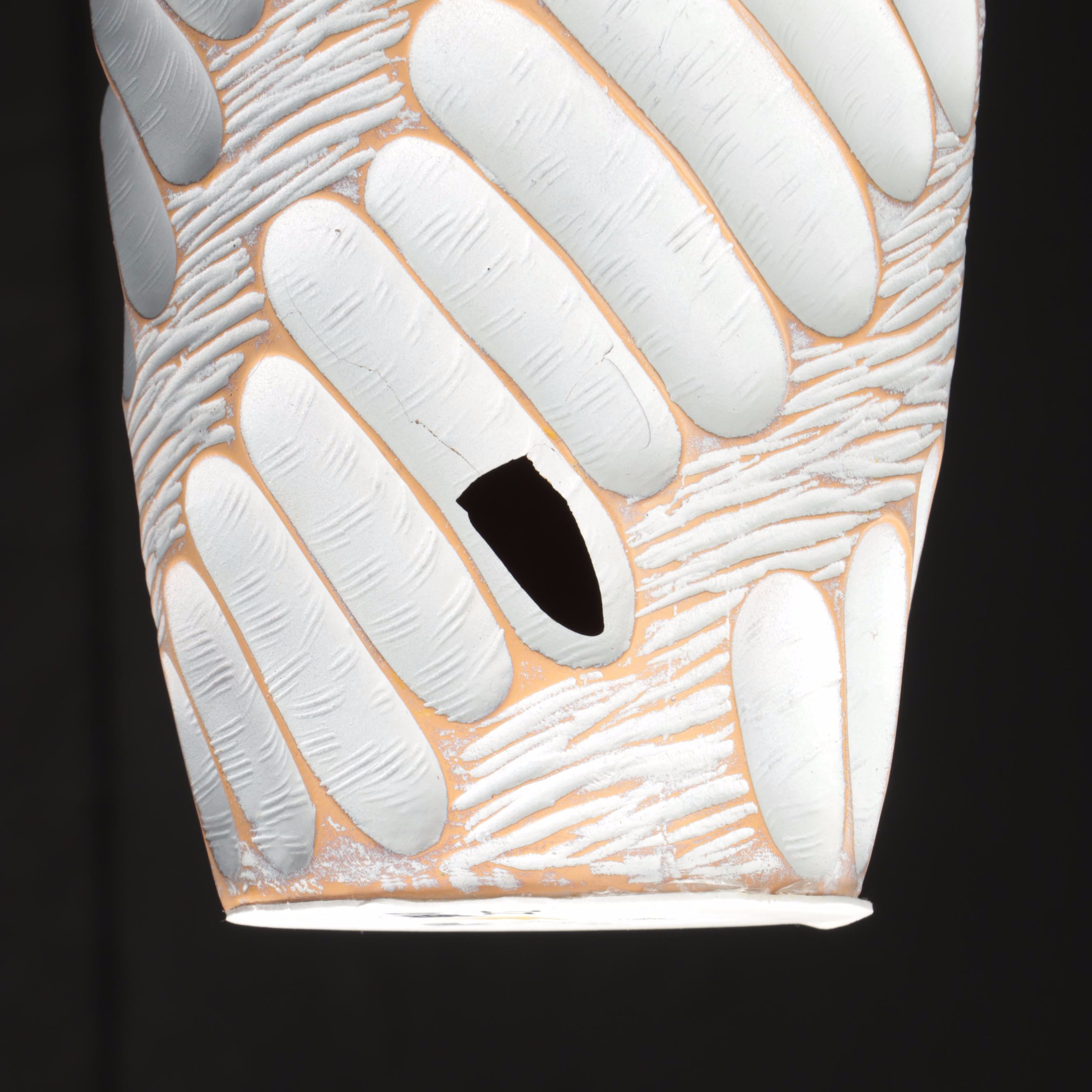 Textured Ceramic Floor Vases with Abstract Style Ceramic Sculpture