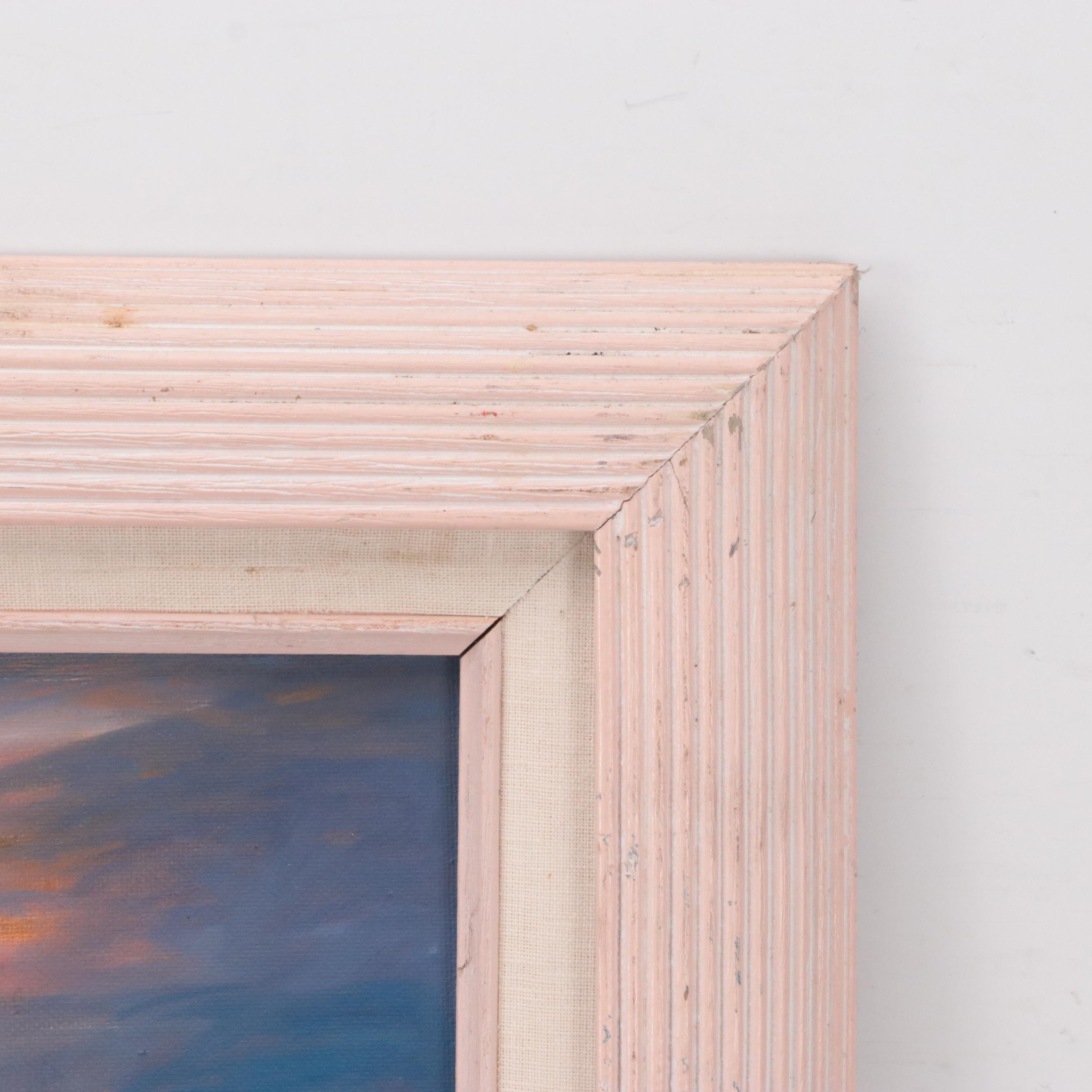 Stephen M. Sokol Coastal Landscape Oil Painting, 1990