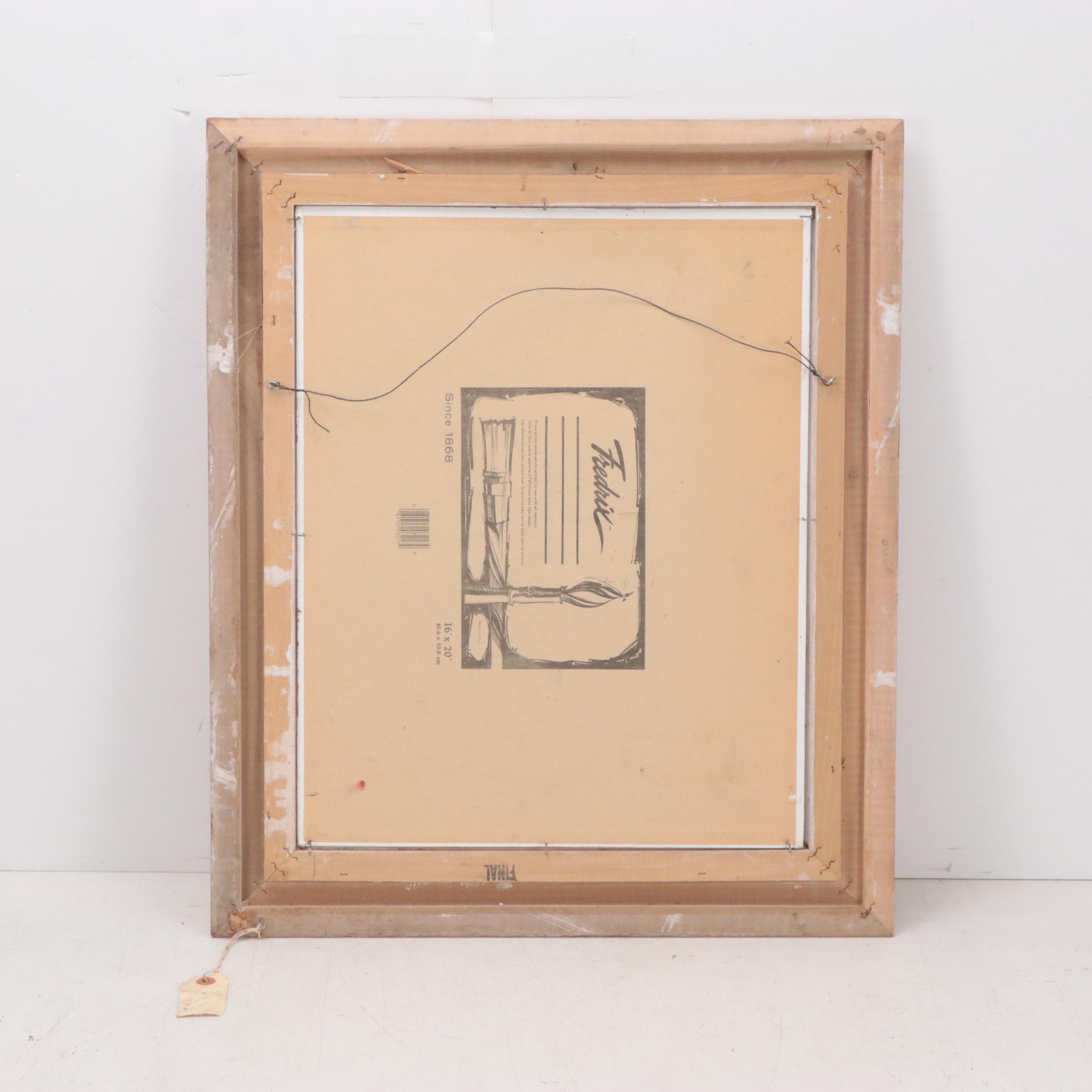 Stephen M. Sokol Coastal Landscape Oil Painting, 1990