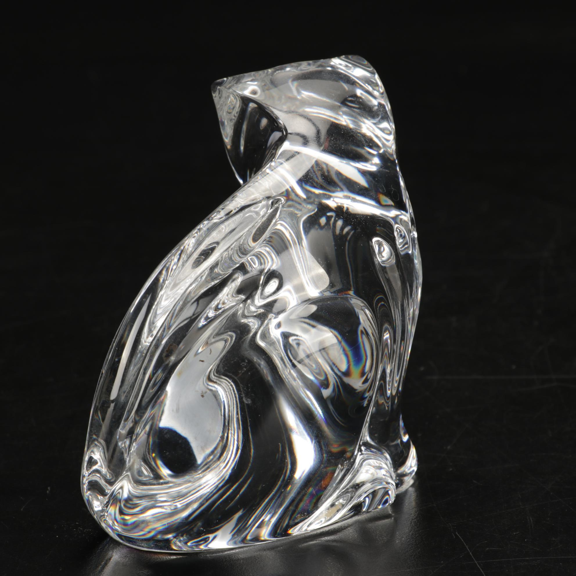 Waterford Crystal Cat Featured with Lenox and NAO by Lladró Cat Figurines