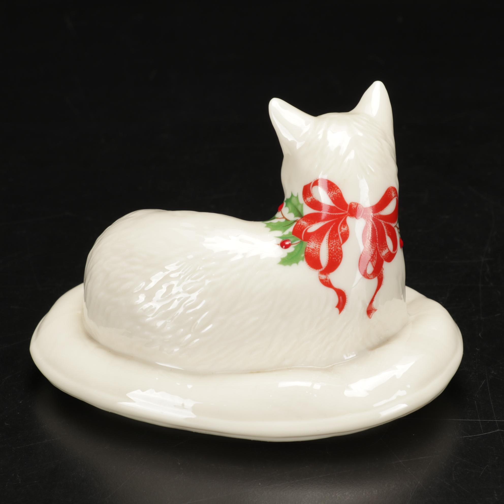 Waterford Crystal Cat Featured with Lenox and NAO by Lladró Cat Figurines