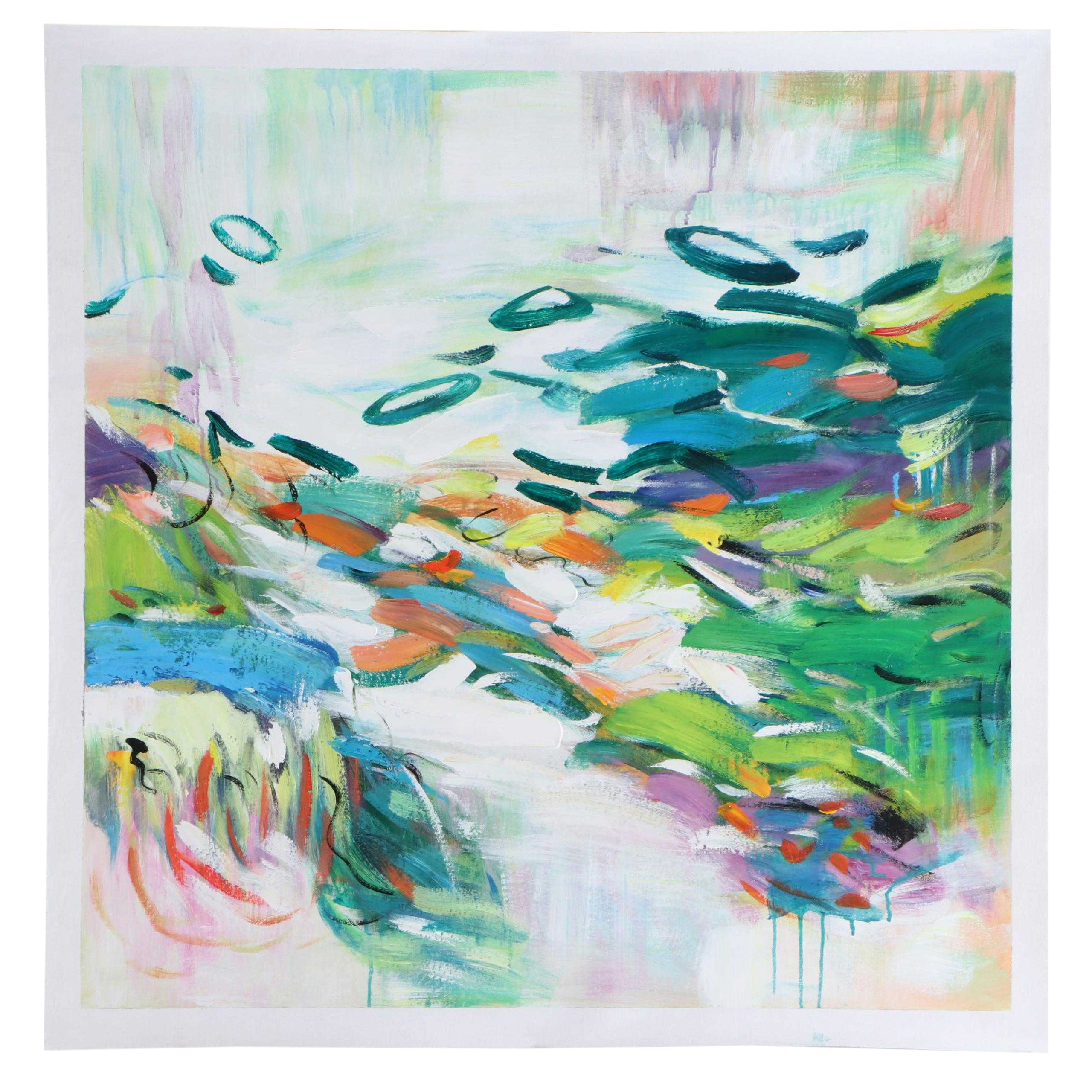 Zheng Abstract Oil Painting, 21st Century