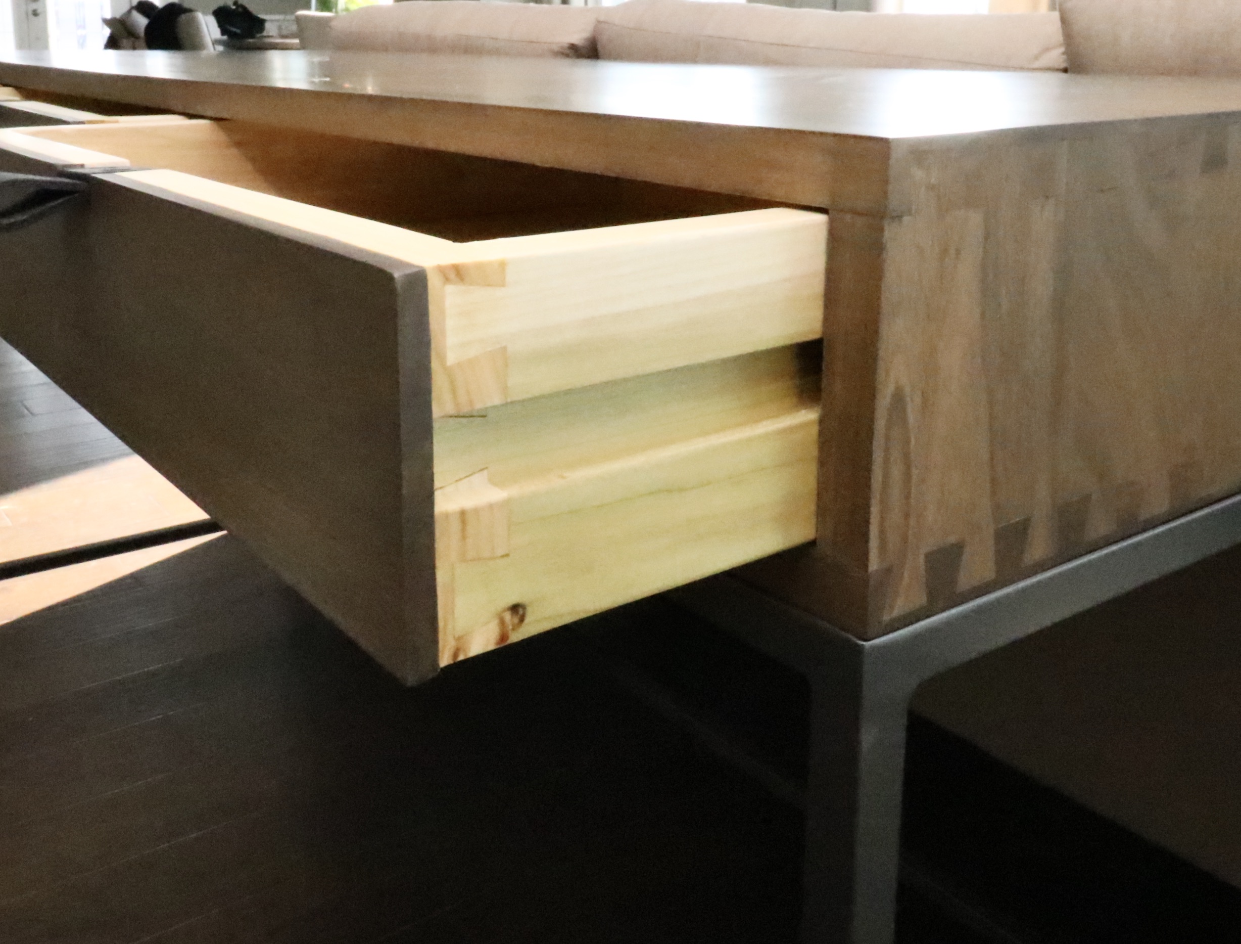 Four Hands "Trey" Modular Writing Desk and Home Meridian Desk Chair